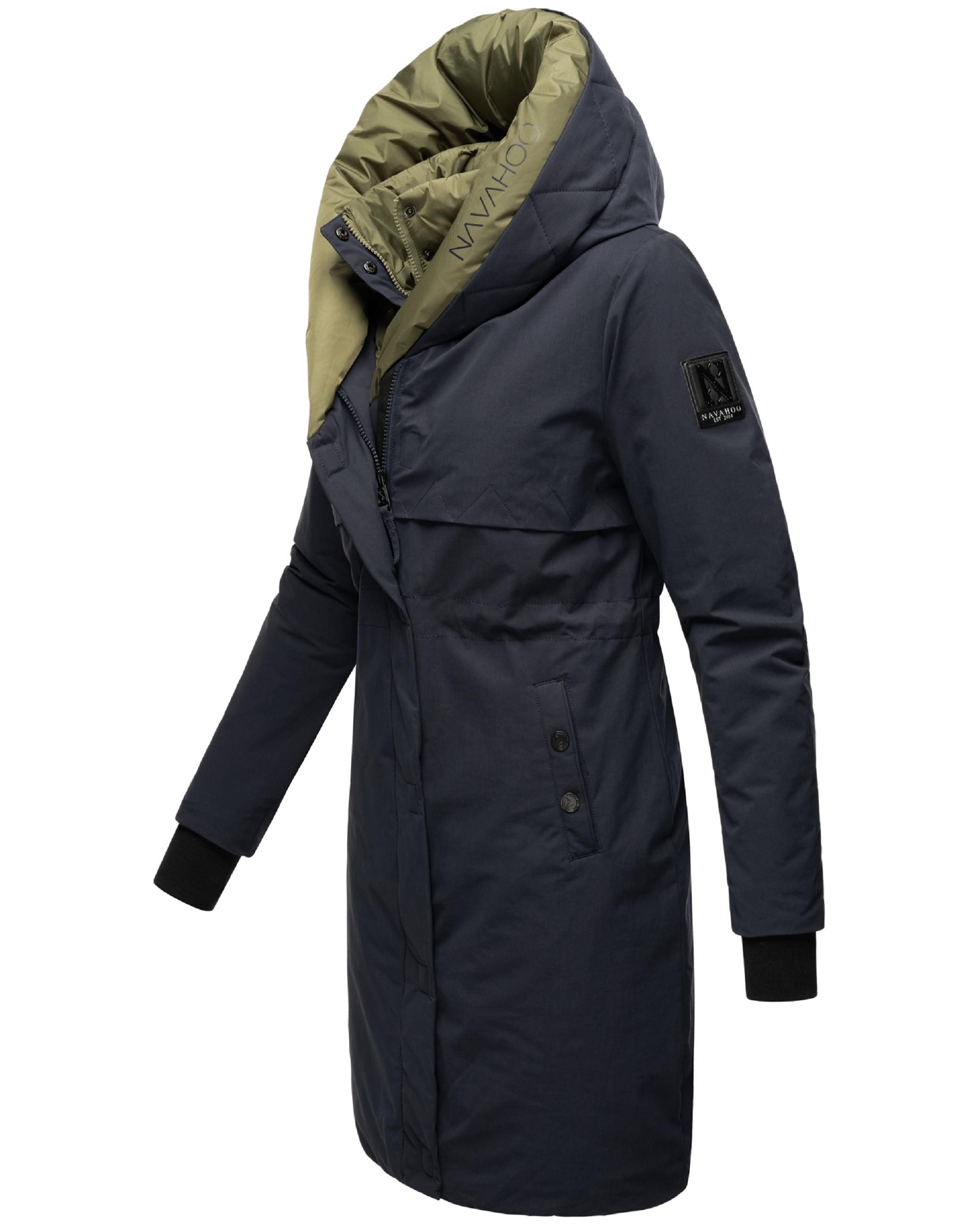 Warmer Kurzmantel mit Kapuze "Snowelf" Navy