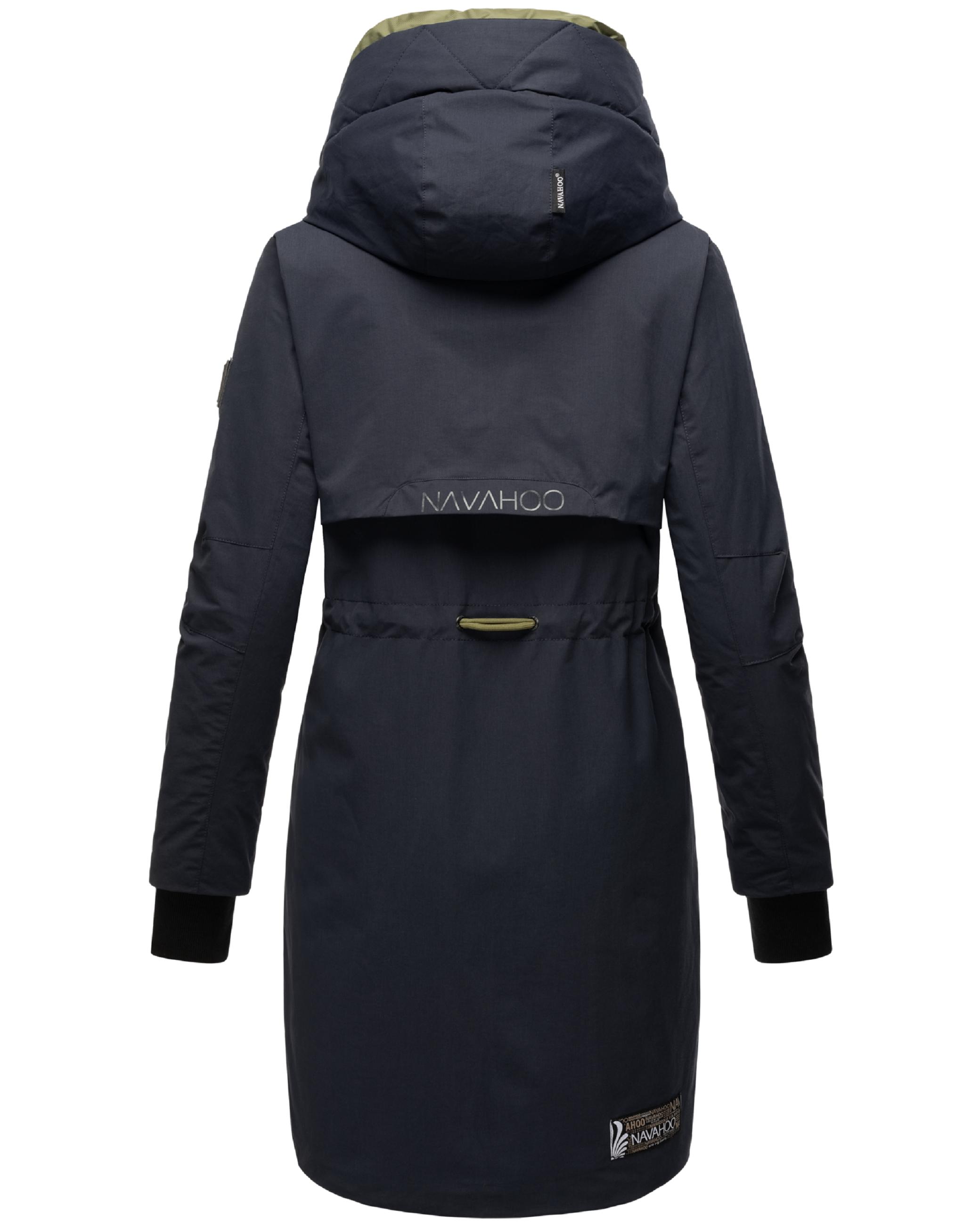 Warmer Kurzmantel mit Kapuze "Snowelf" Navy