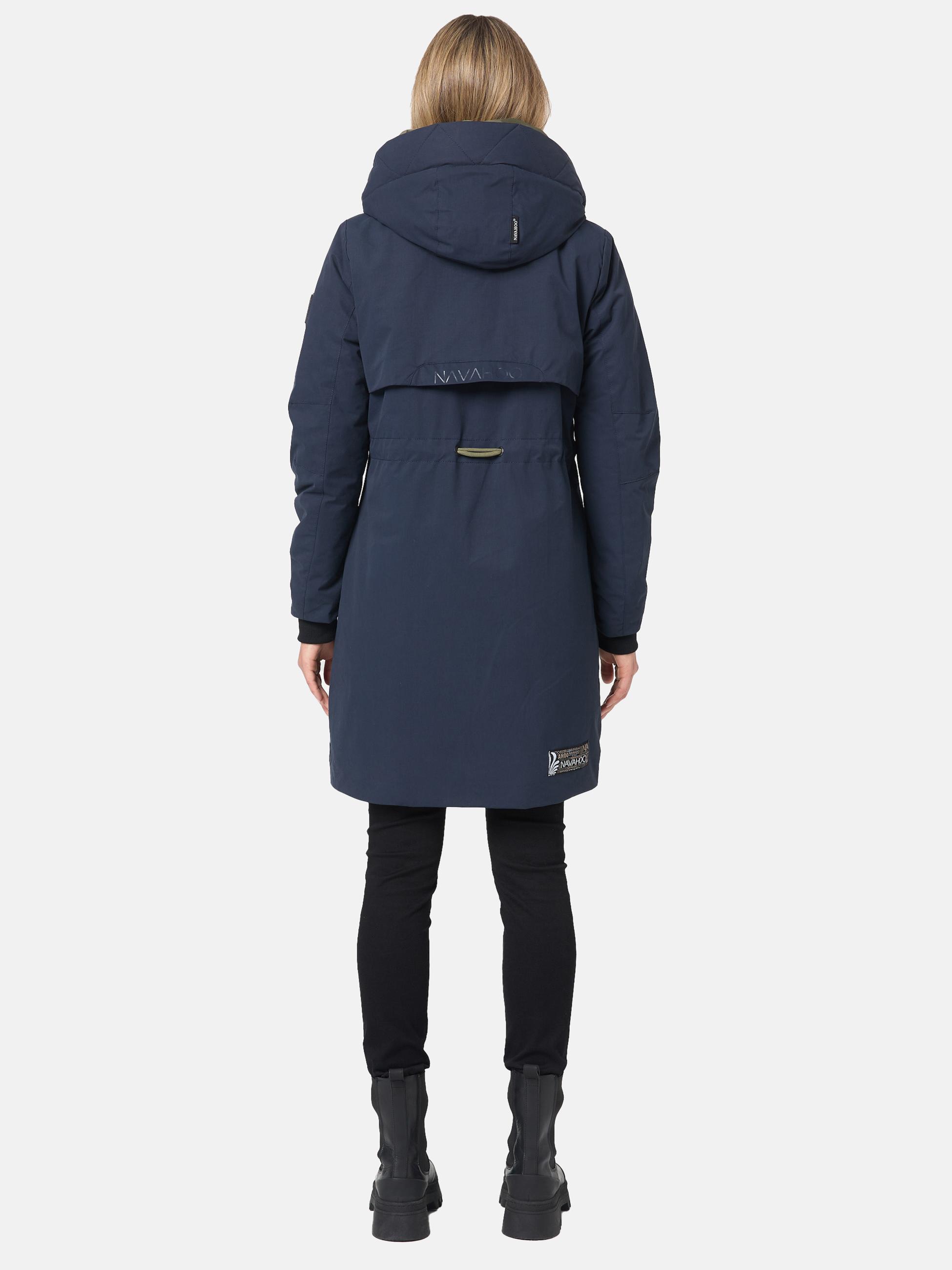 Warmer Kurzmantel mit Kapuze "Snowelf" Navy