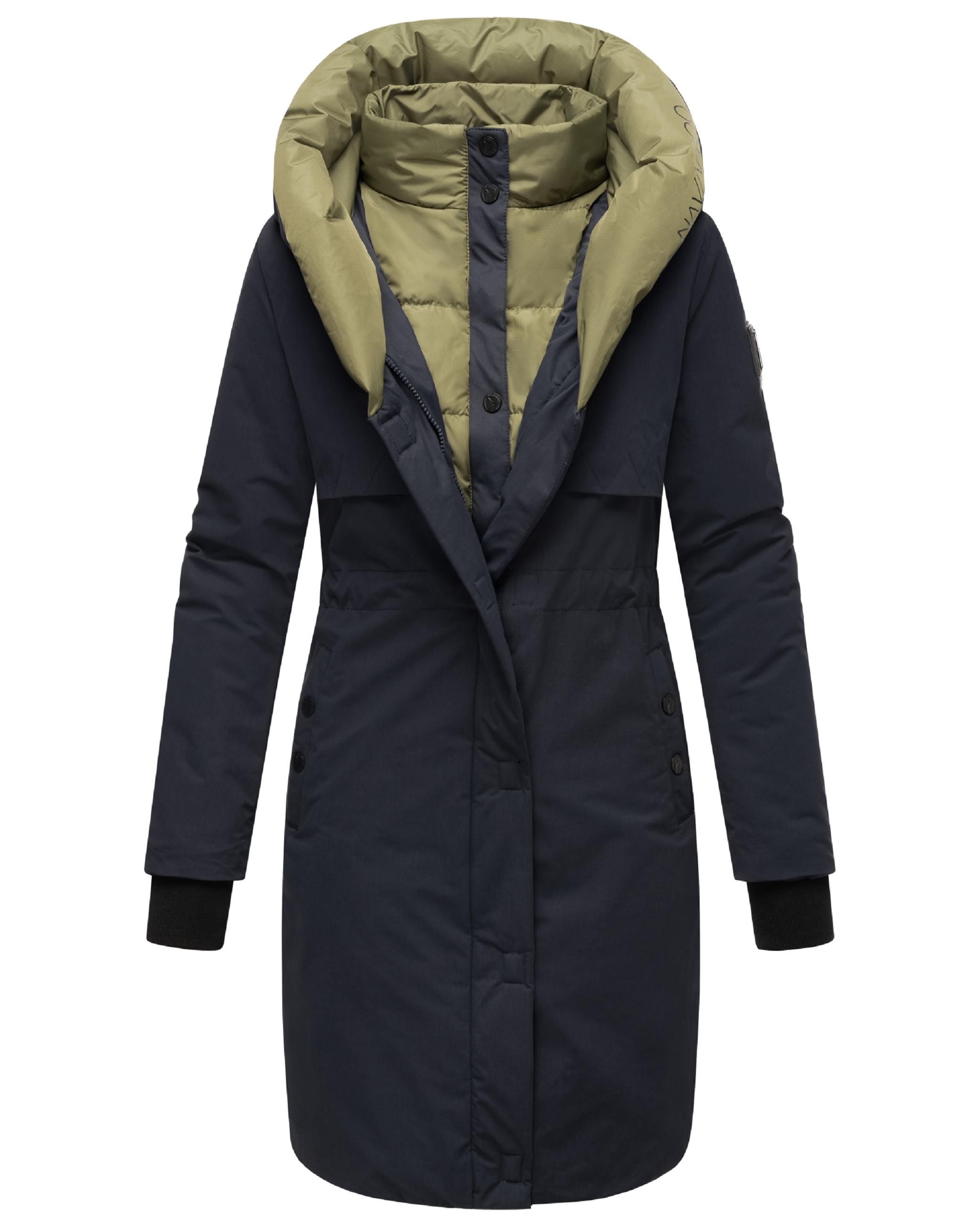 Warmer Kurzmantel mit Kapuze "Snowelf" Navy