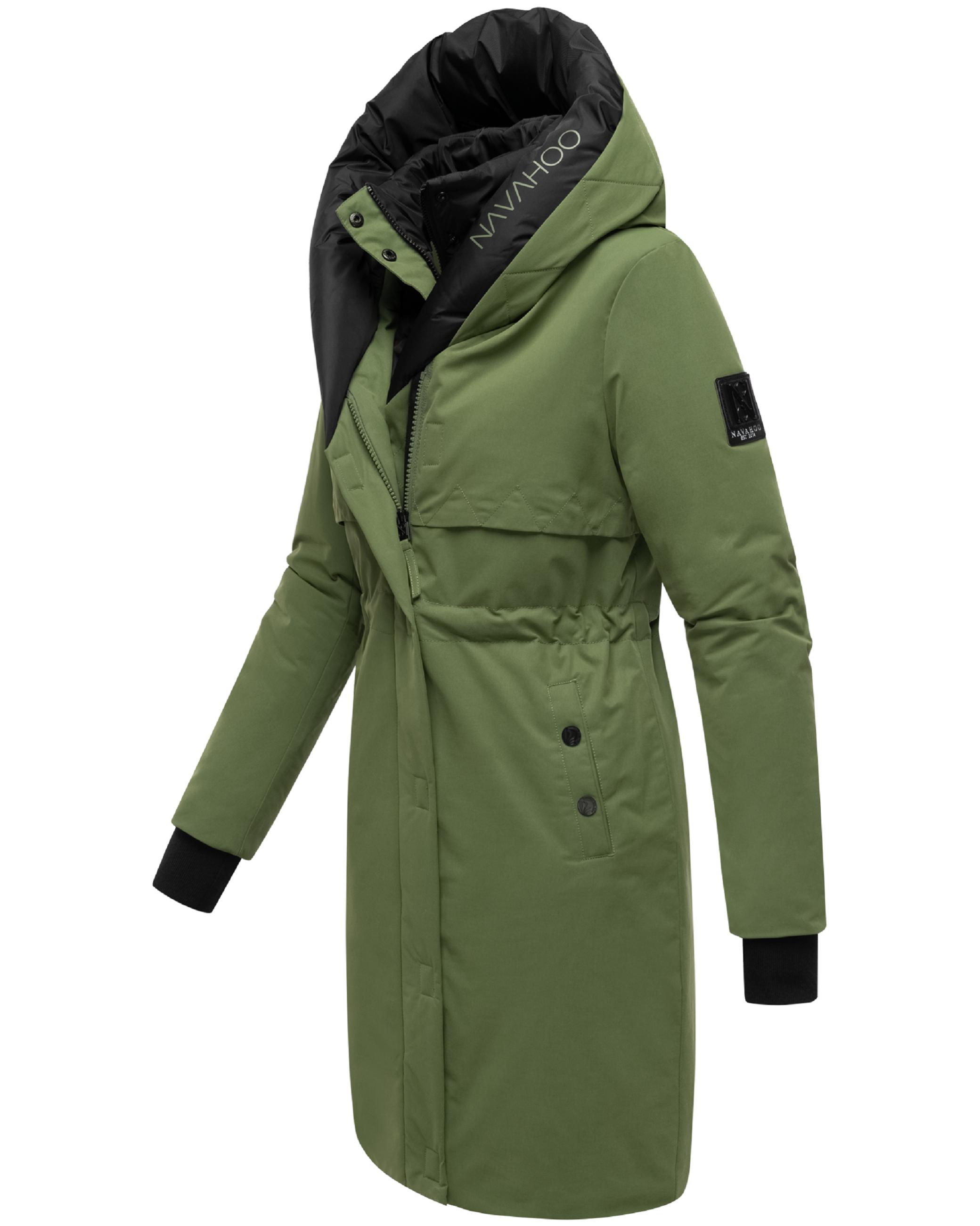 Warmer Kurzmantel mit Kapuze "Snowelf" Pine Olive