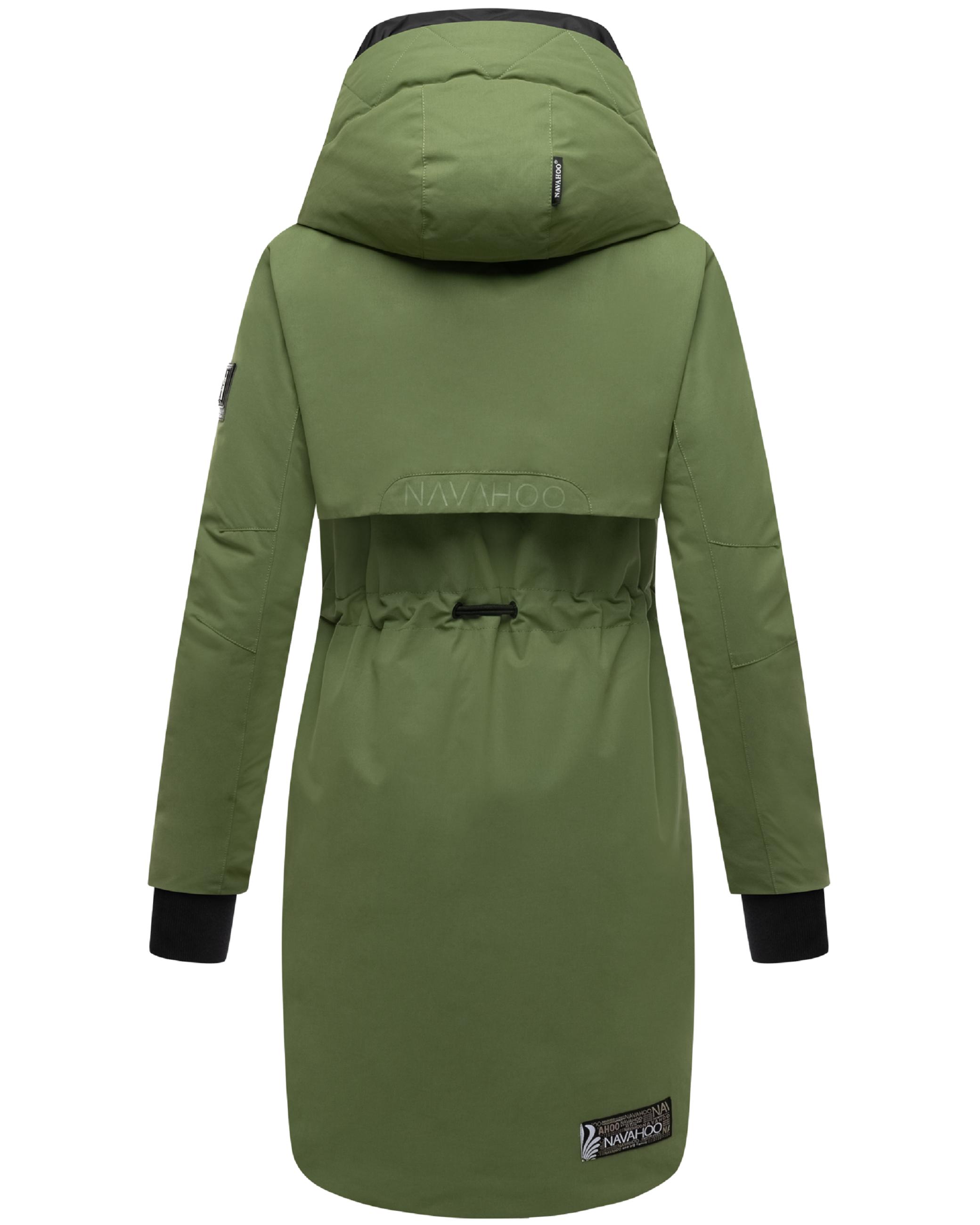 Warmer Kurzmantel mit Kapuze "Snowelf" Pine Olive