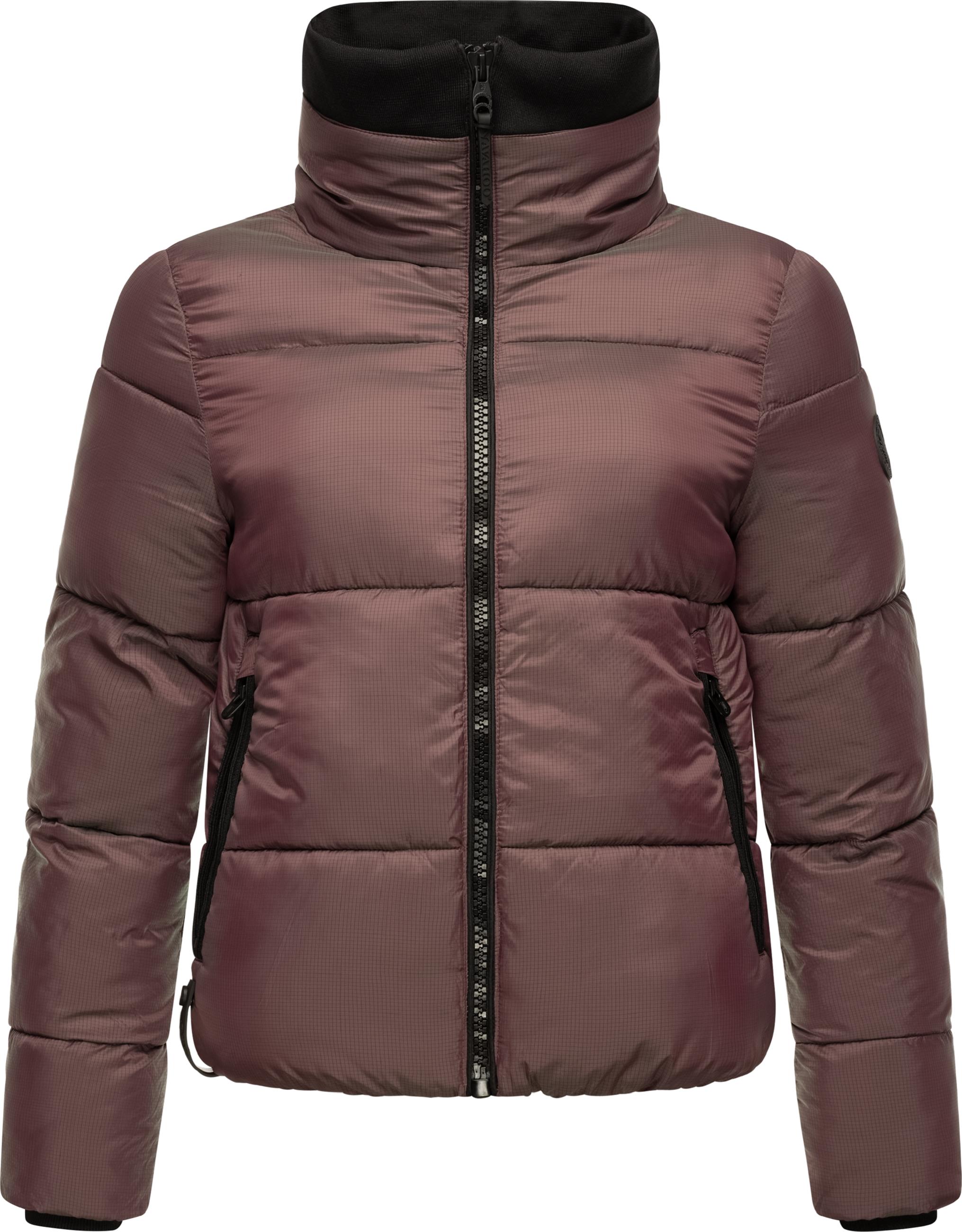 Schimmernde Steppjacke "Sternschnüppchen" Aubergine