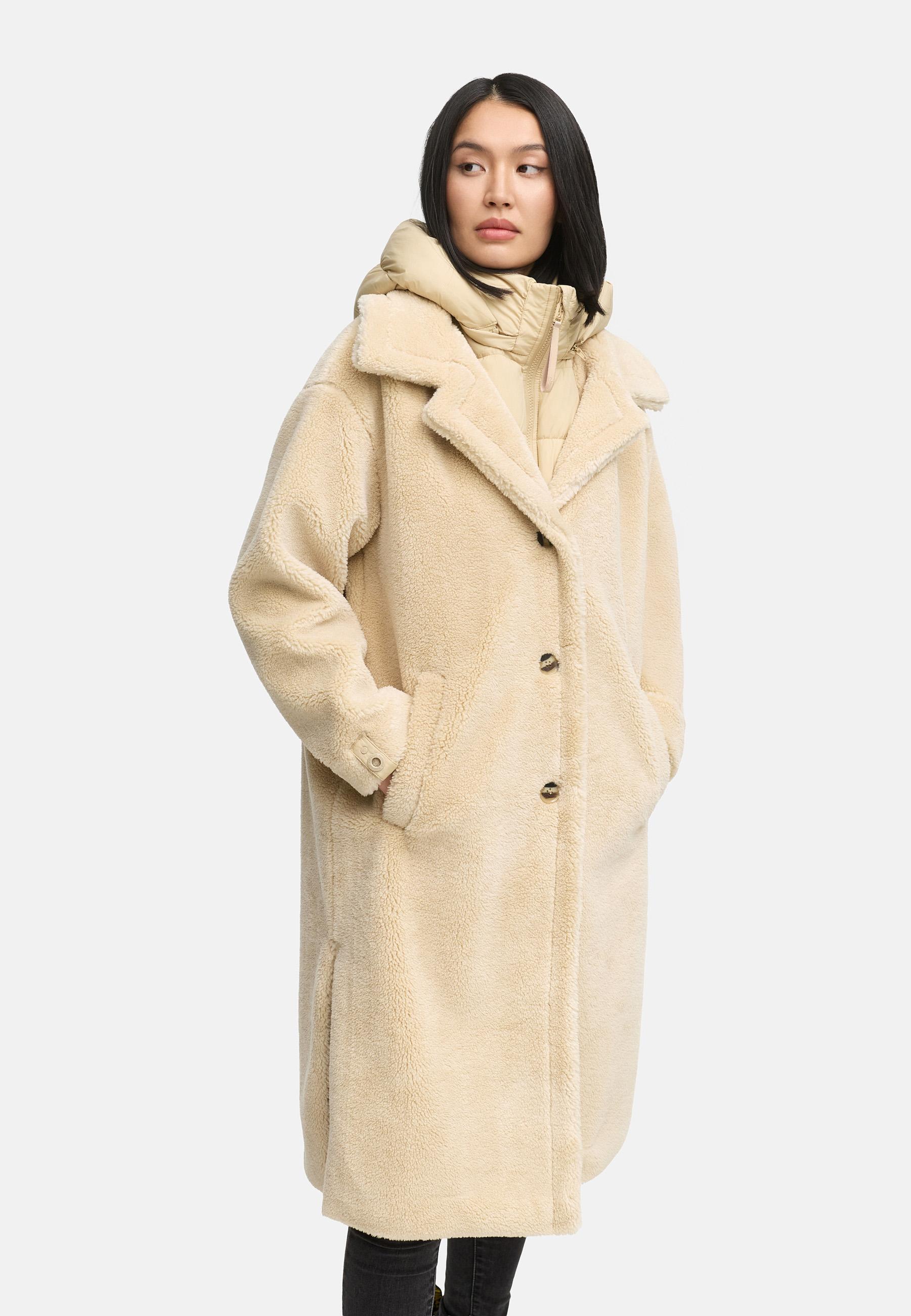 Plüschmantel aus Teddyfleece "Teddyzauber 14" Beige