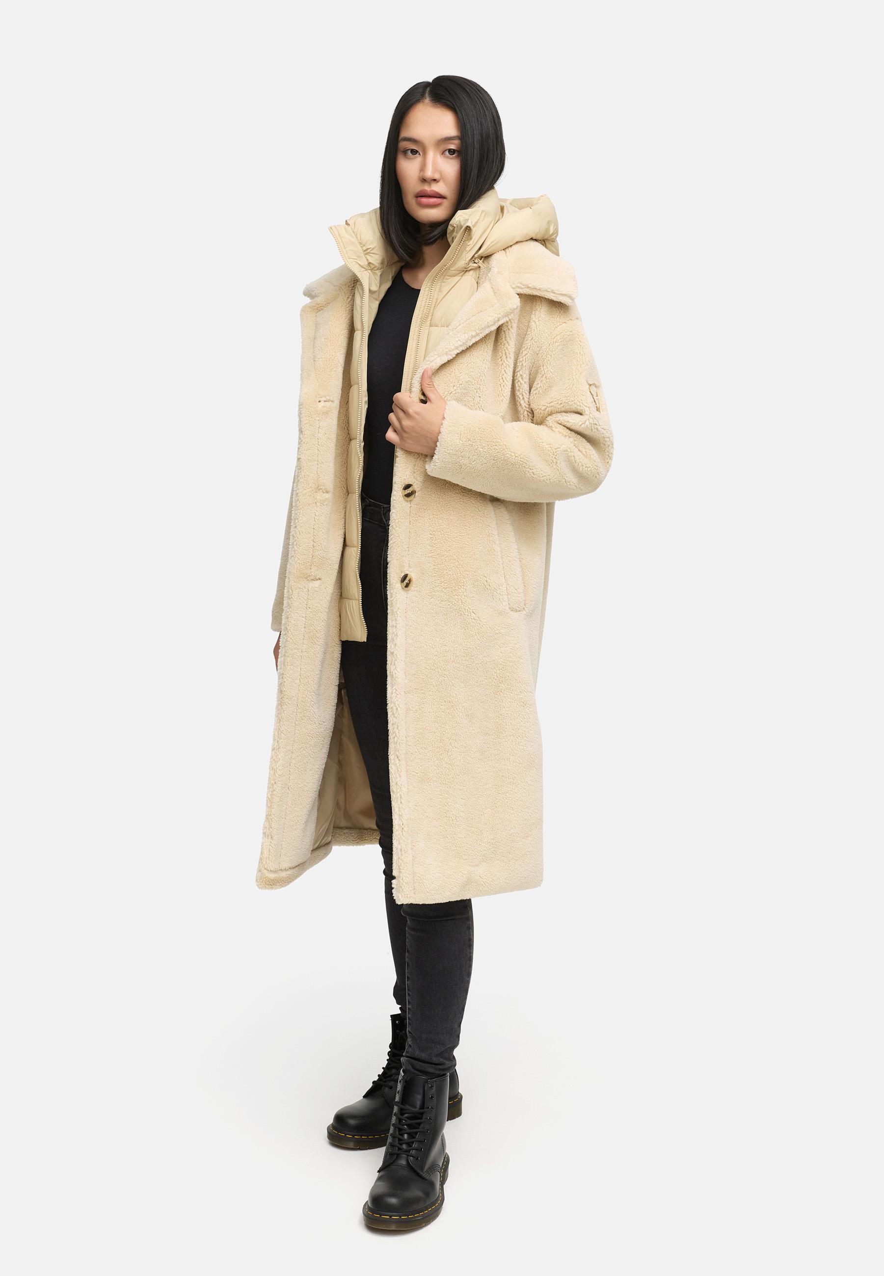Plüschmantel aus Teddyfleece "Teddyzauber 14" Beige