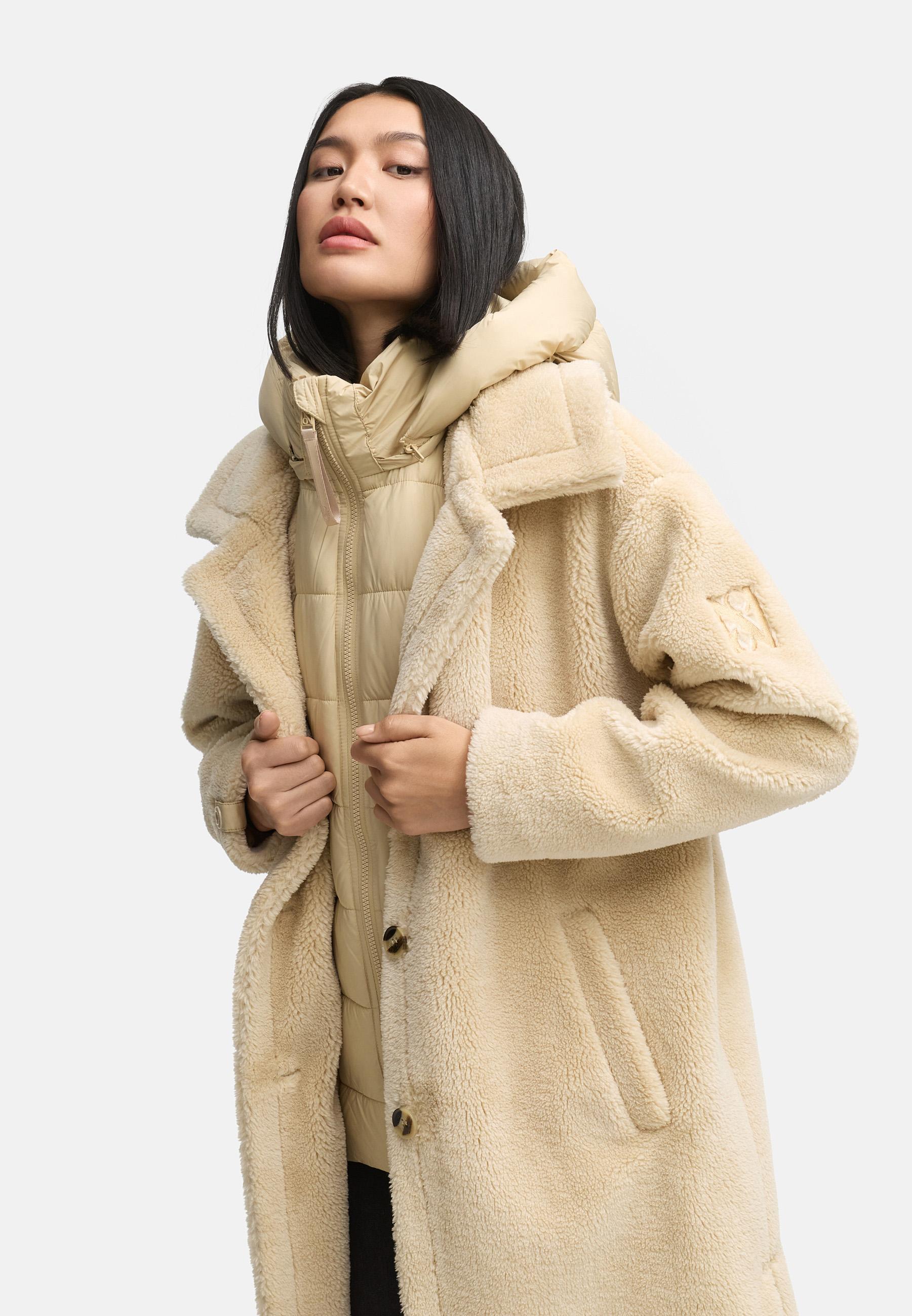 Plüschmantel aus Teddyfleece "Teddyzauber 14" Beige