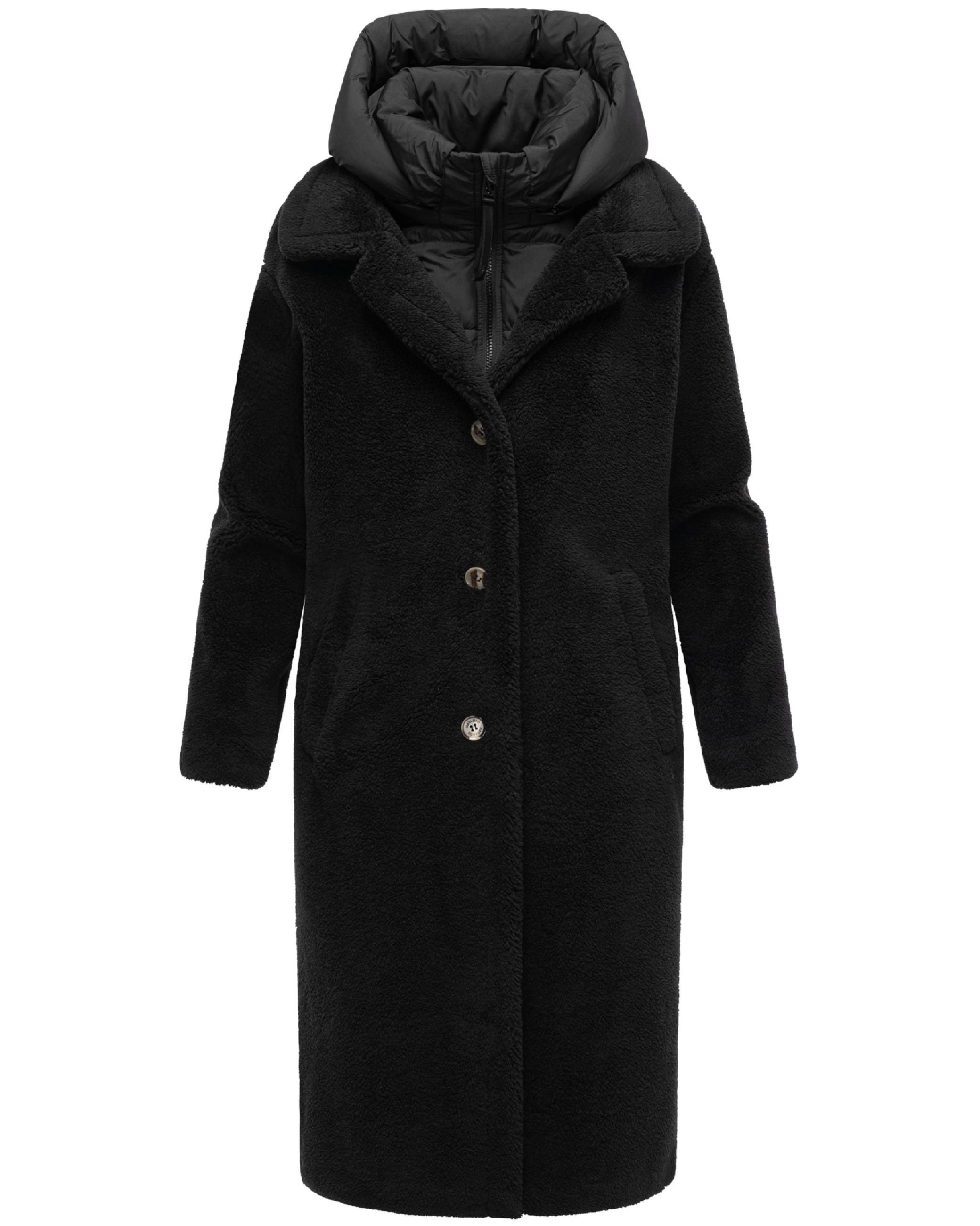 Plüschmantel aus Teddyfleece "Teddyzauber 14" Black