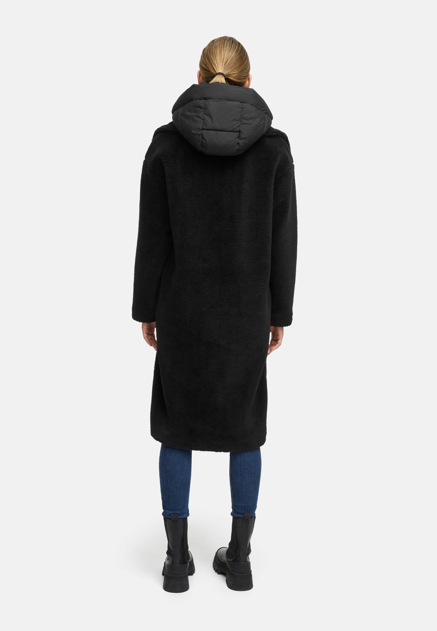 Plüschmantel aus Teddyfleece "Teddyzauber 14" Black