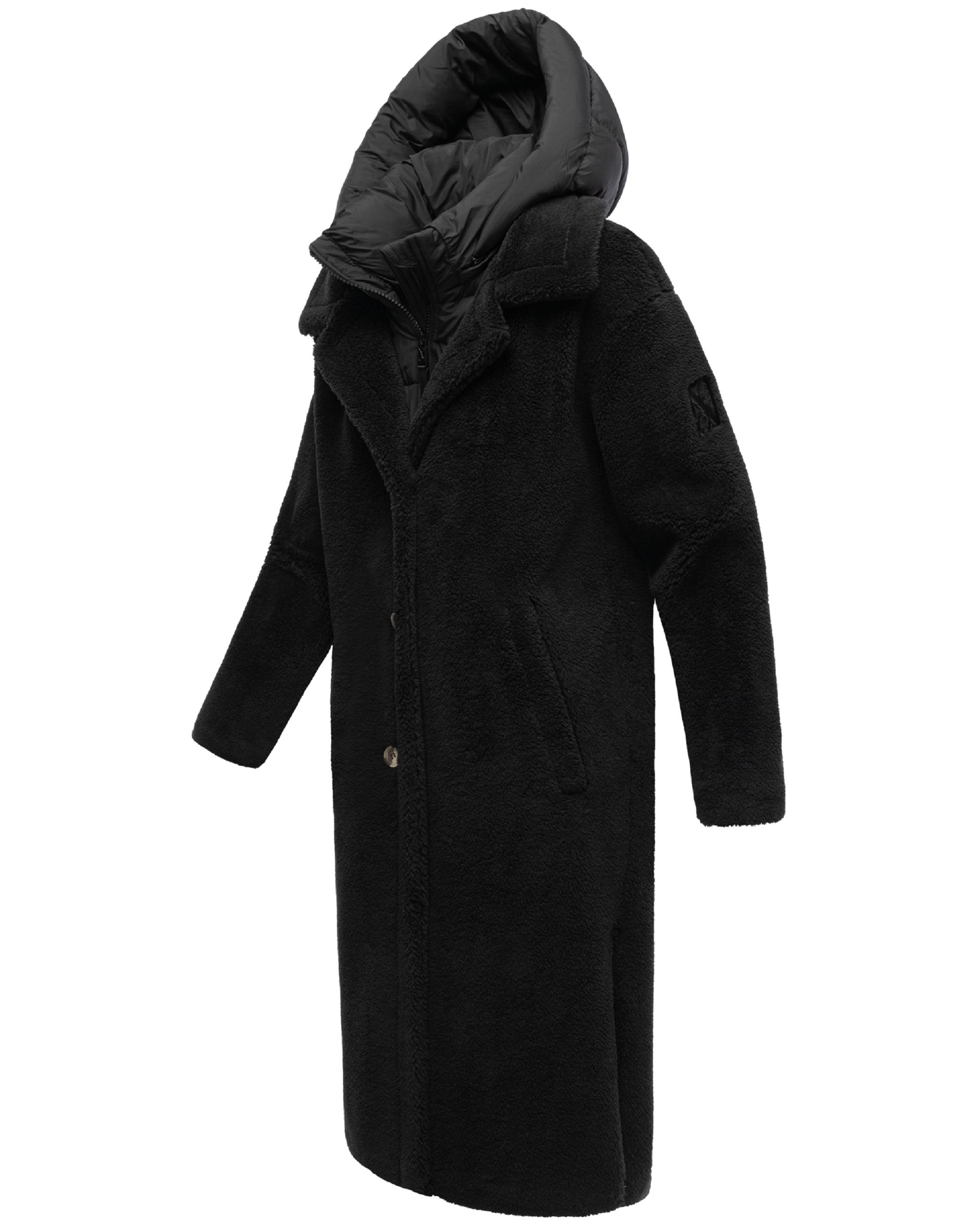 Plüschmantel aus Teddyfleece "Teddyzauber 14" Black