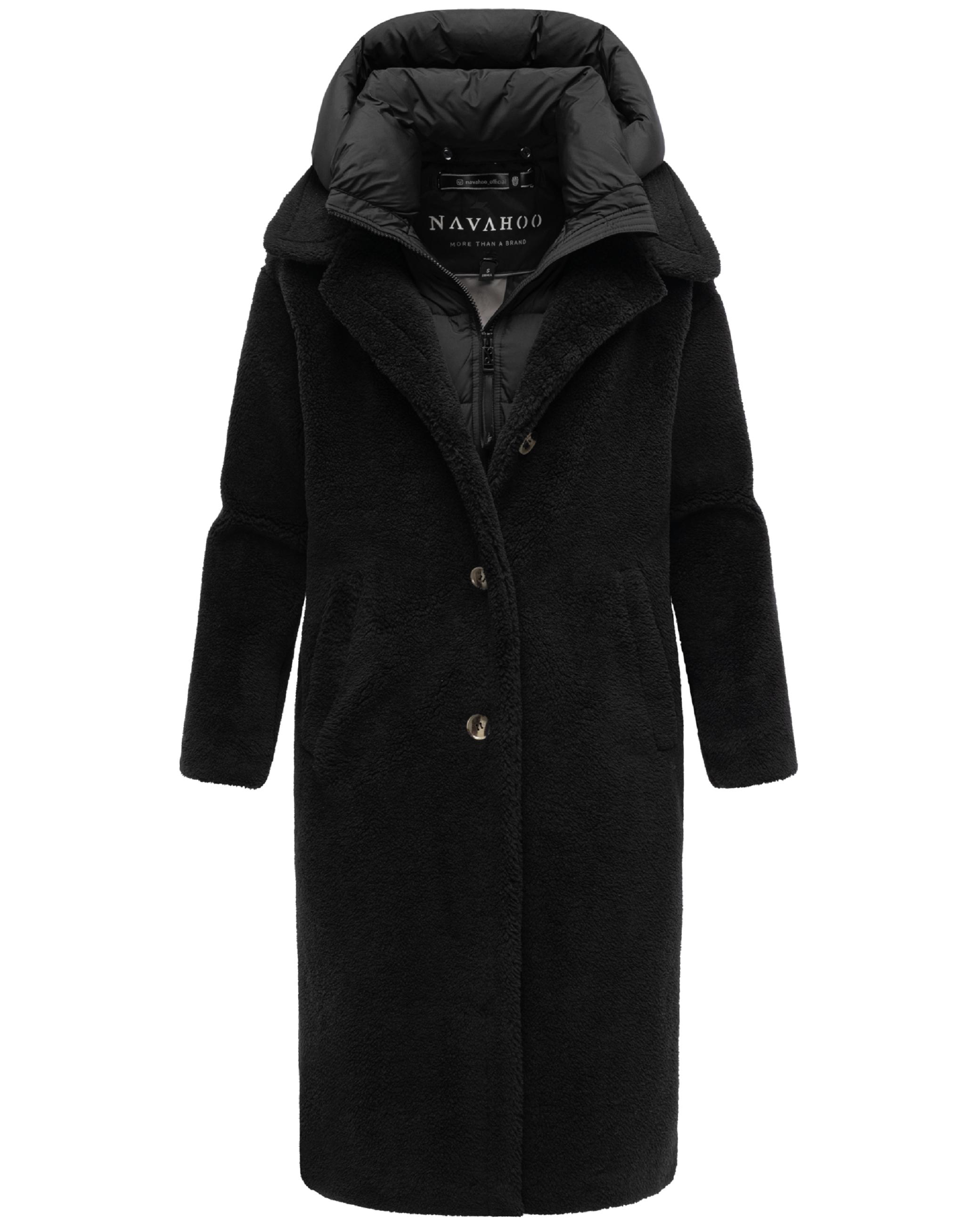 Plüschmantel aus Teddyfleece "Teddyzauber 14" Black