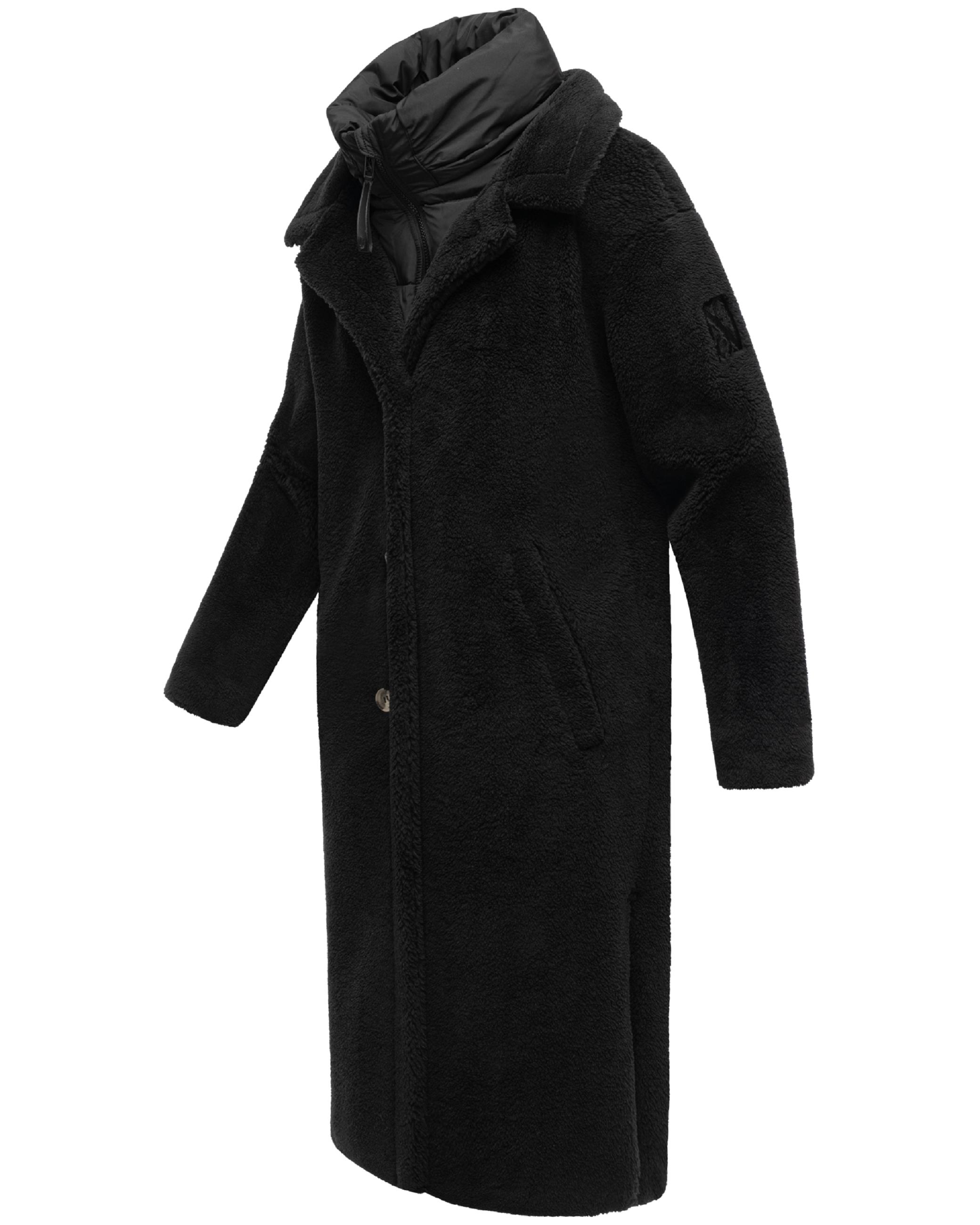 Plüschmantel aus Teddyfleece "Teddyzauber 14" Black