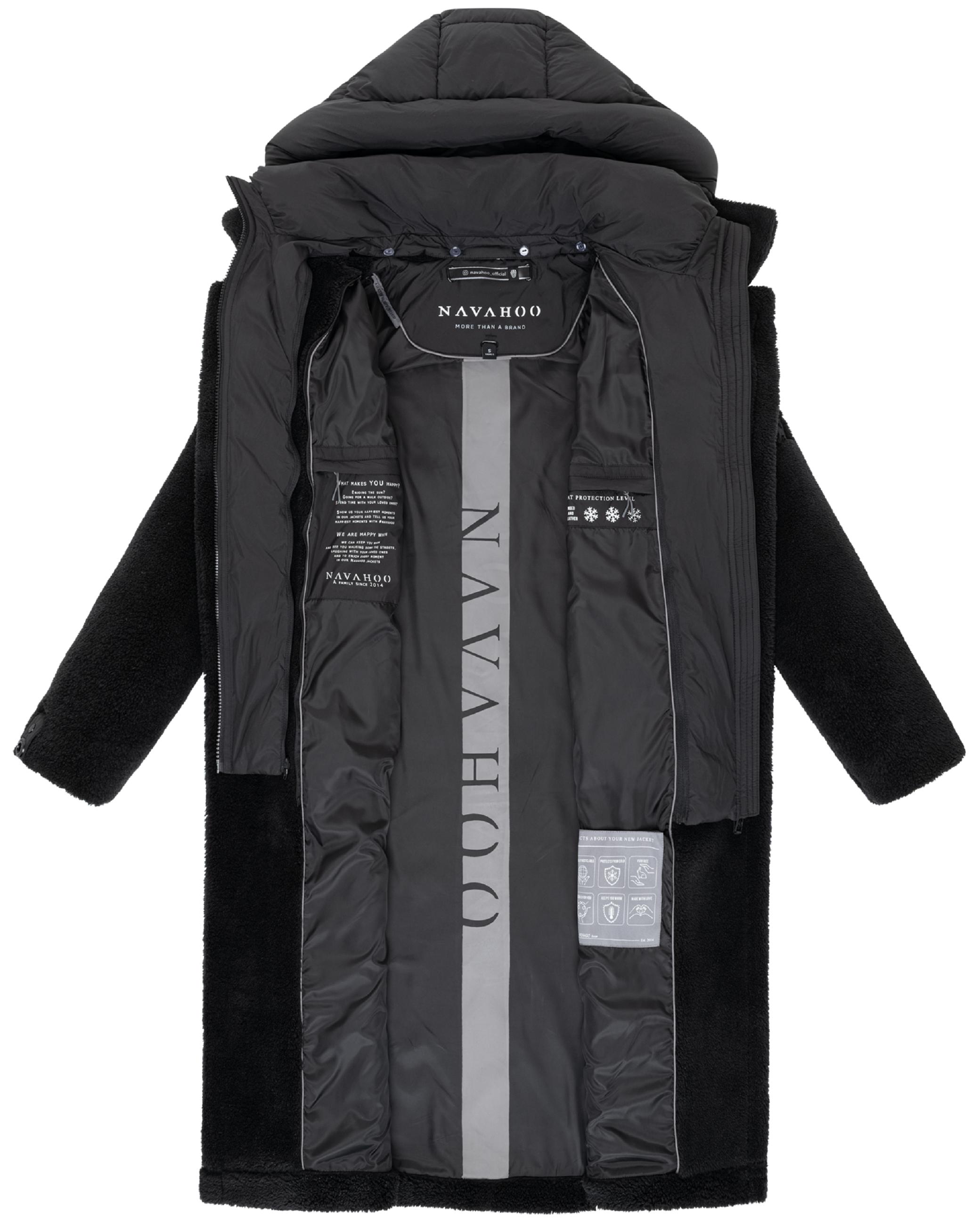 Plüschmantel aus Teddyfleece "Teddyzauber 14" Black