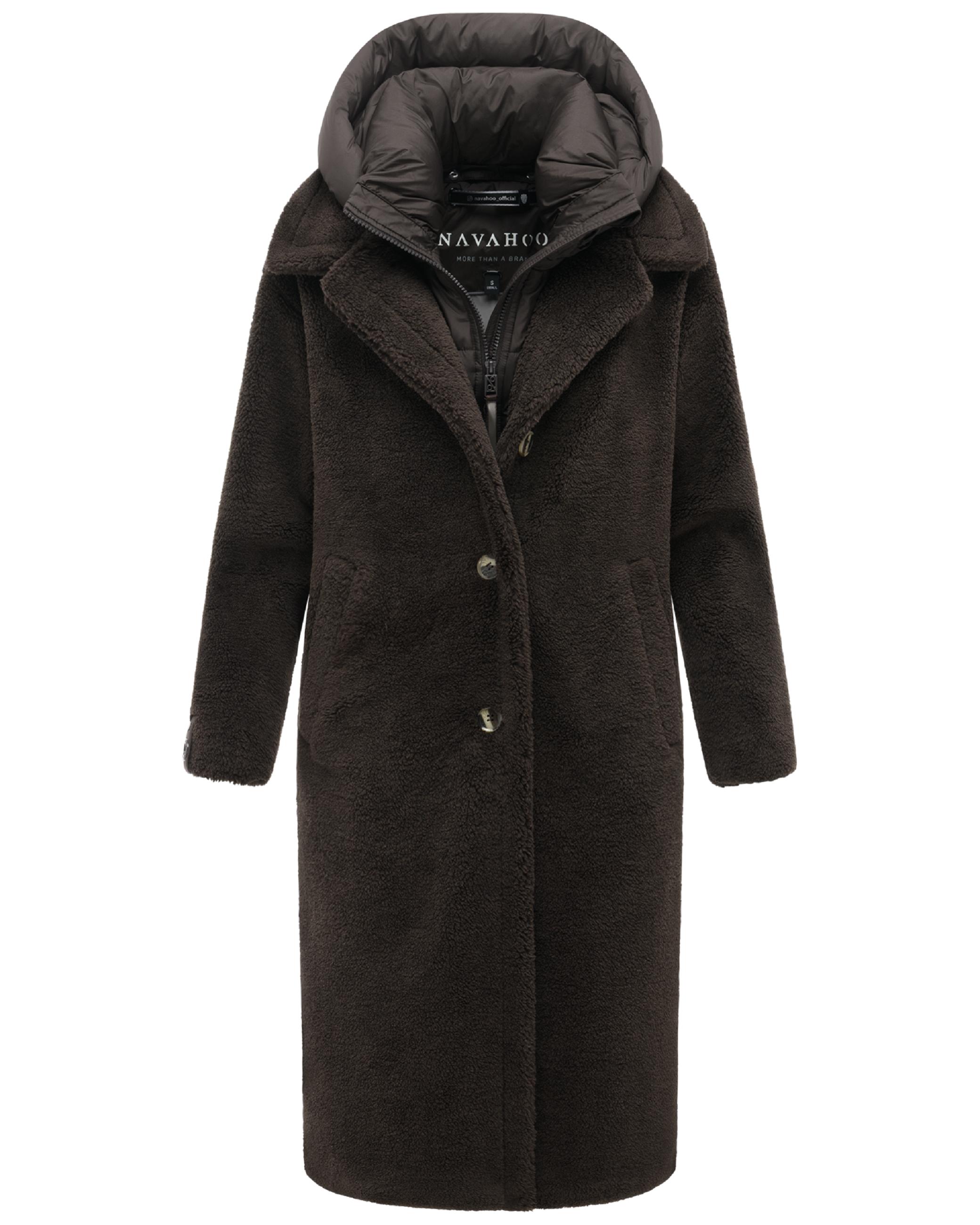 Plüschmantel aus Teddyfleece "Teddyzauber 14" Choco