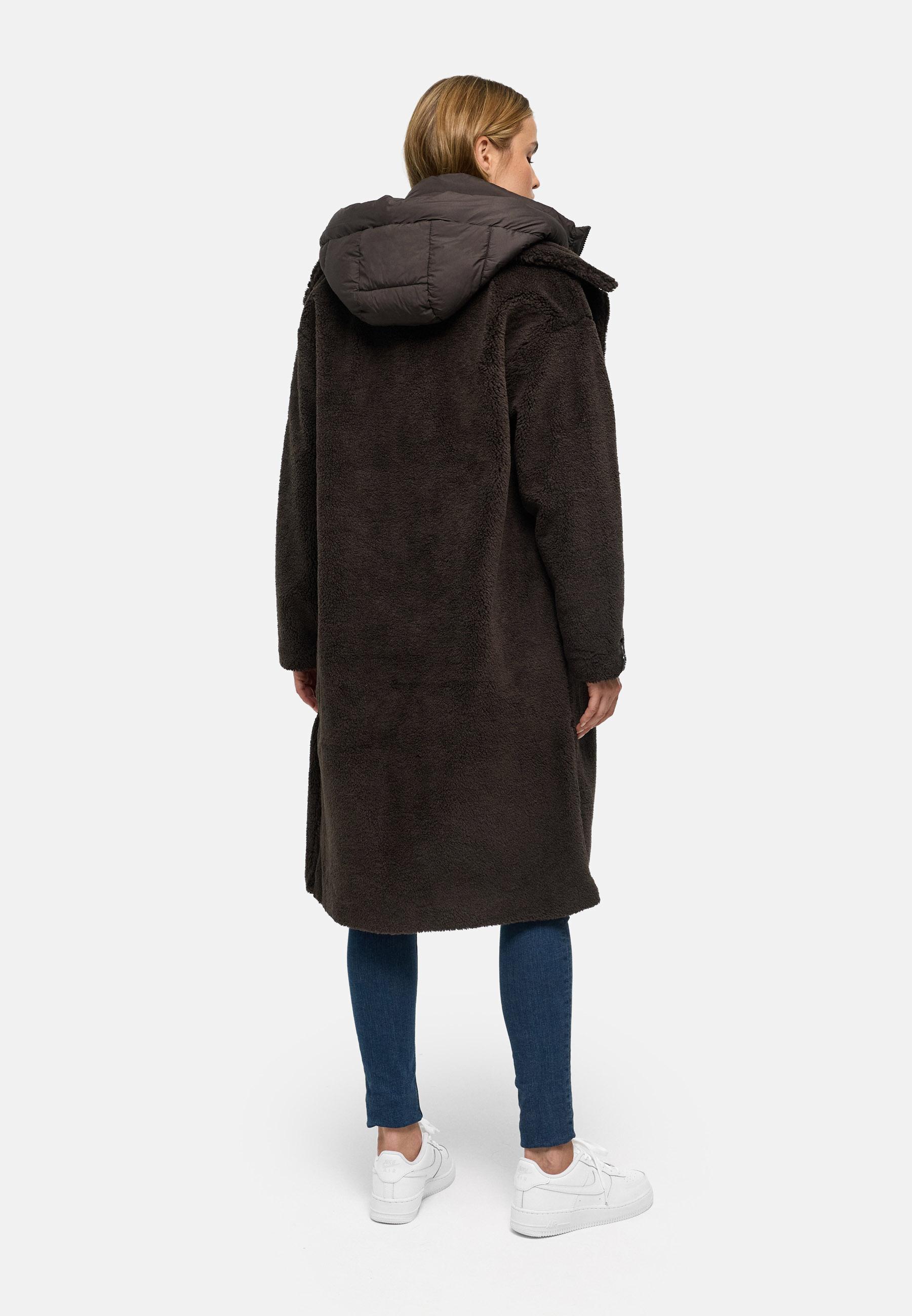 Plüschmantel aus Teddyfleece "Teddyzauber 14" Choco