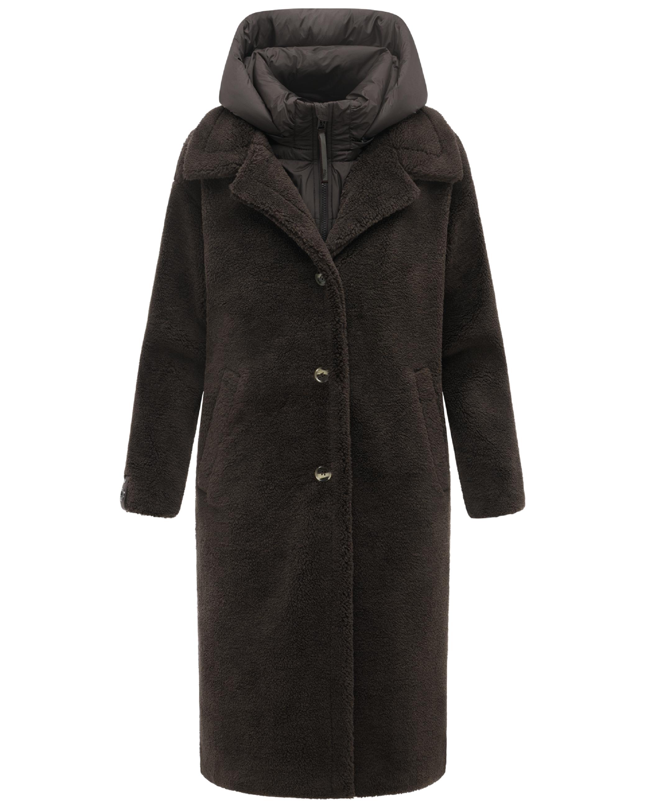 Plüschmantel aus Teddyfleece "Teddyzauber 14" Choco