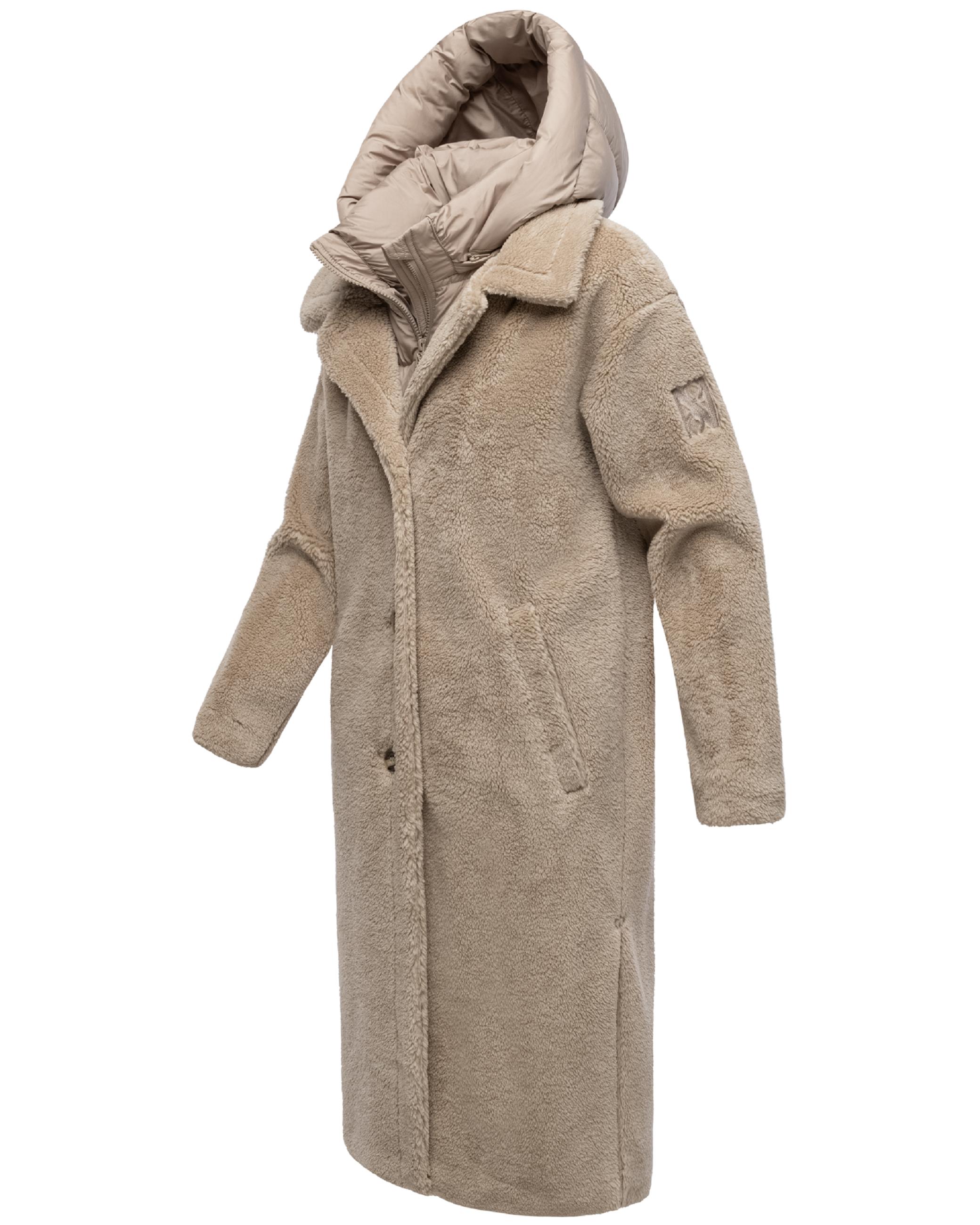 Plüschmantel aus Teddyfleece "Teddyzauber 14" Light Taupe