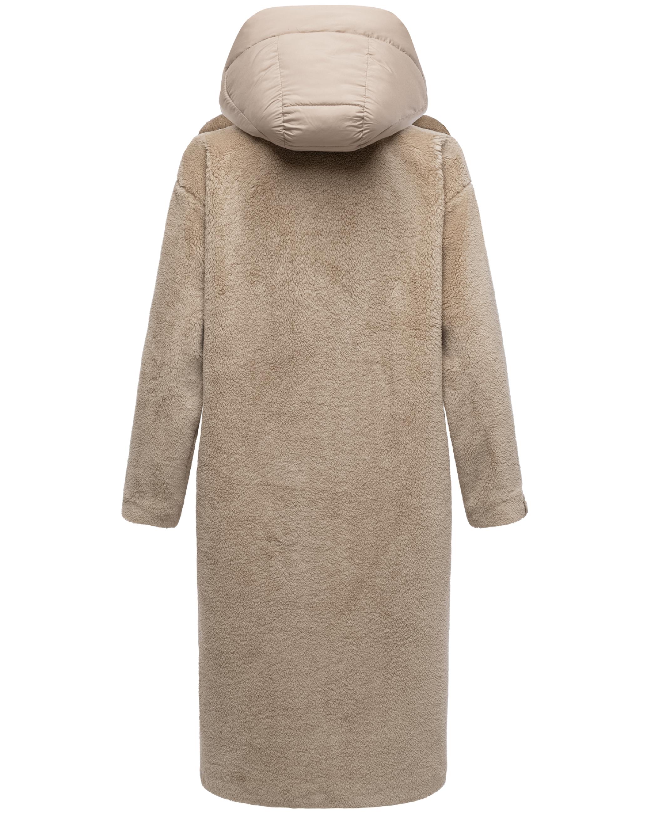 Plüschmantel aus Teddyfleece "Teddyzauber 14" Light Taupe