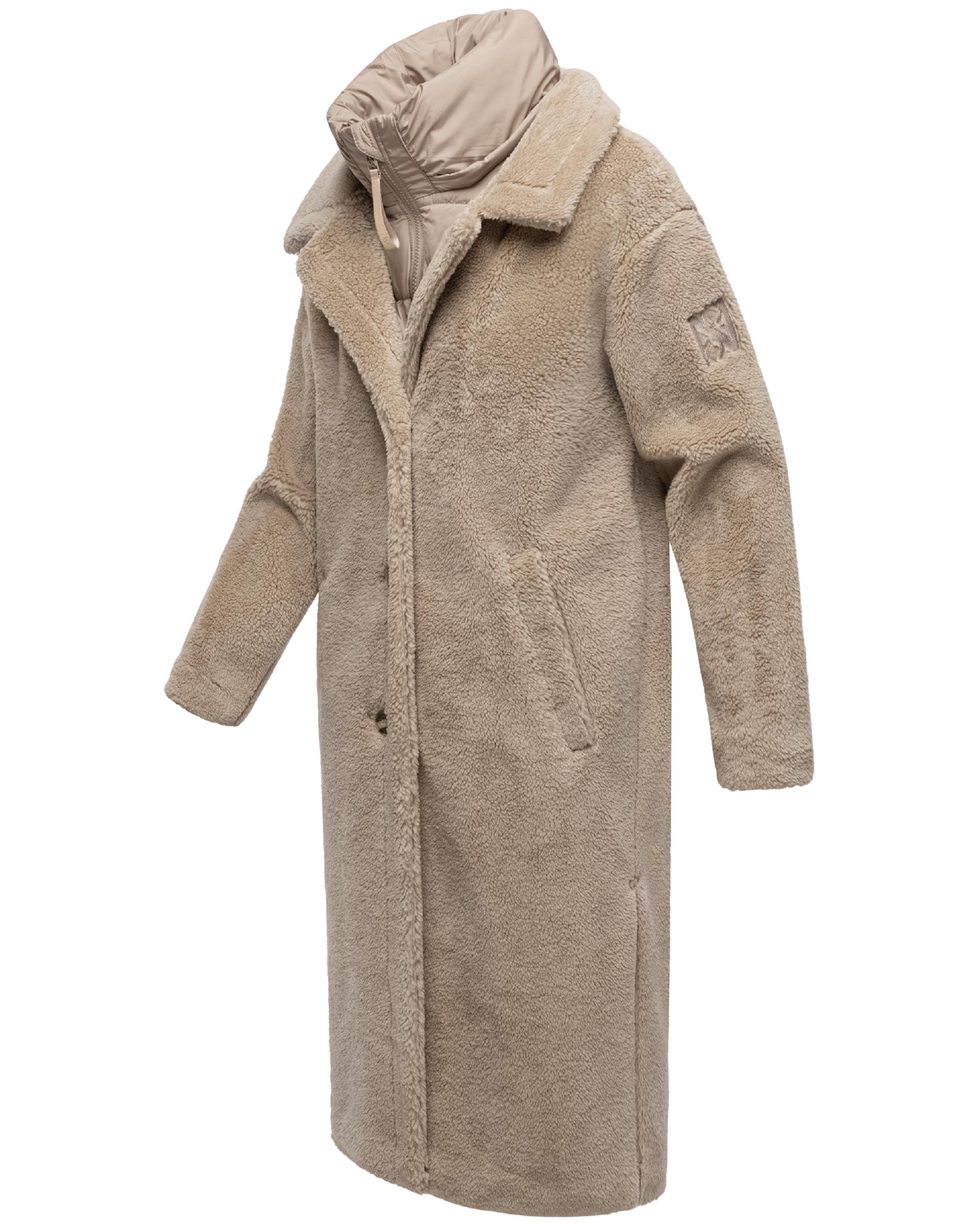 Plüschmantel aus Teddyfleece "Teddyzauber 14" Light Taupe