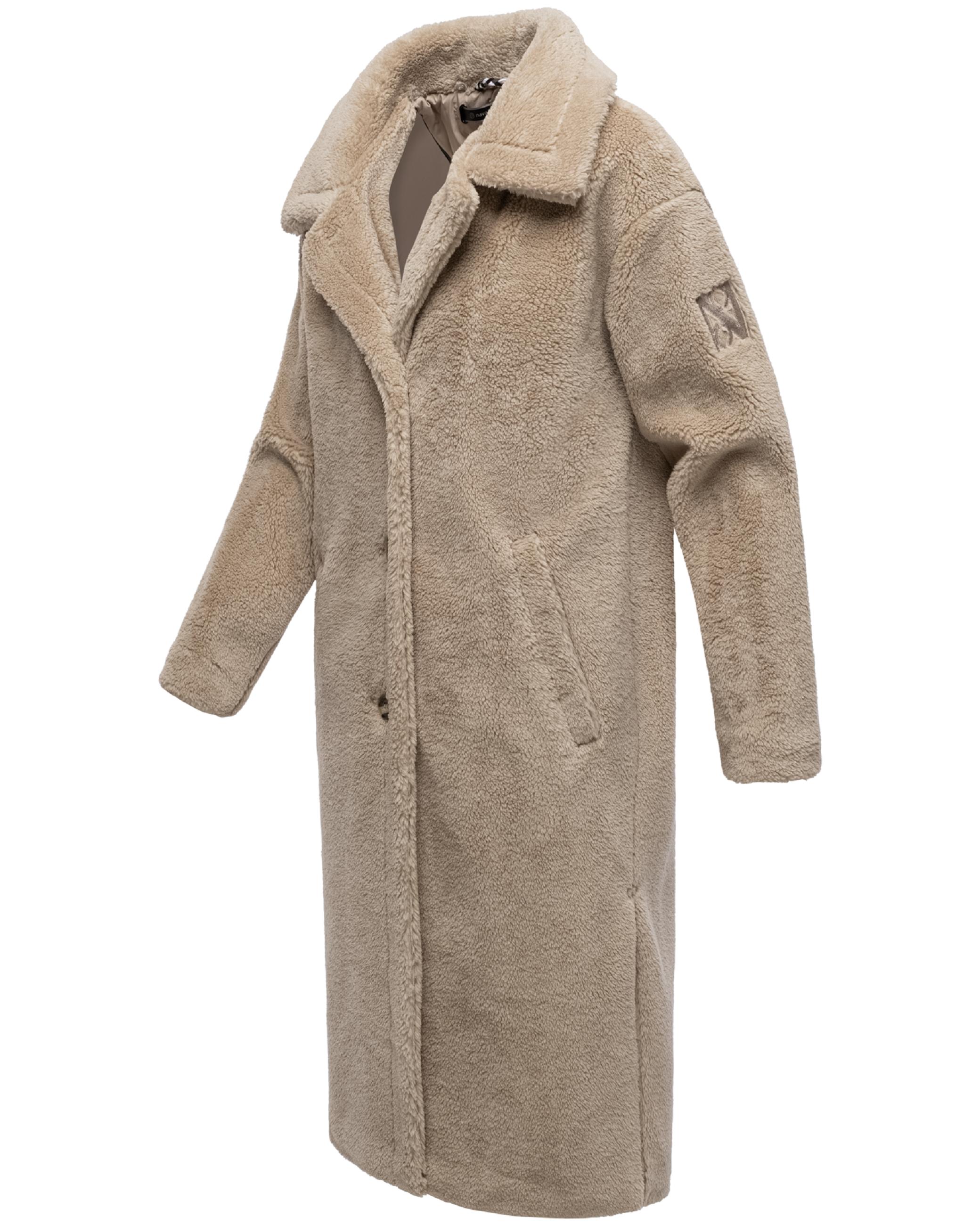 Plüschmantel aus Teddyfleece "Teddyzauber 14" Light Taupe