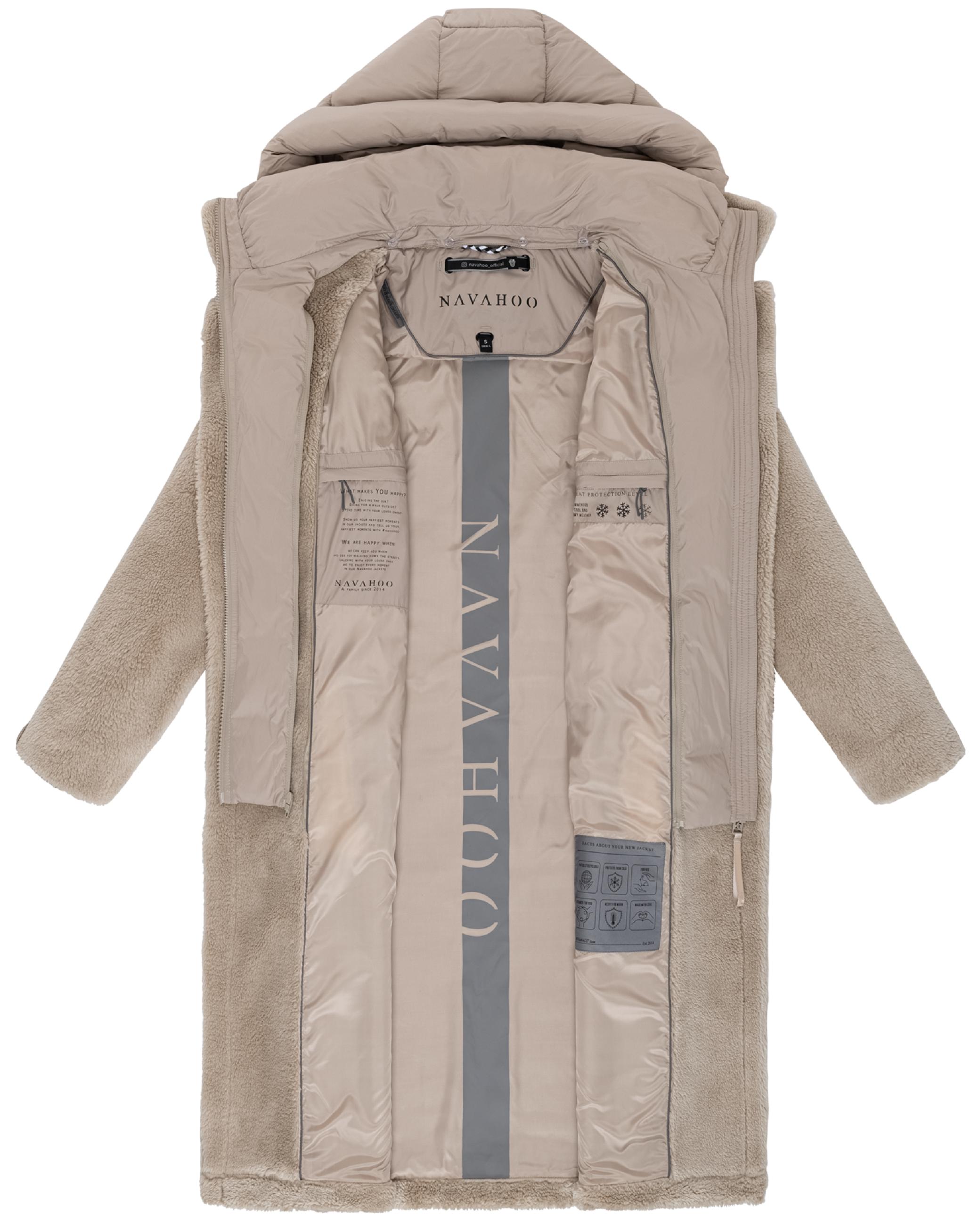 Plüschmantel aus Teddyfleece "Teddyzauber 14" Light Taupe