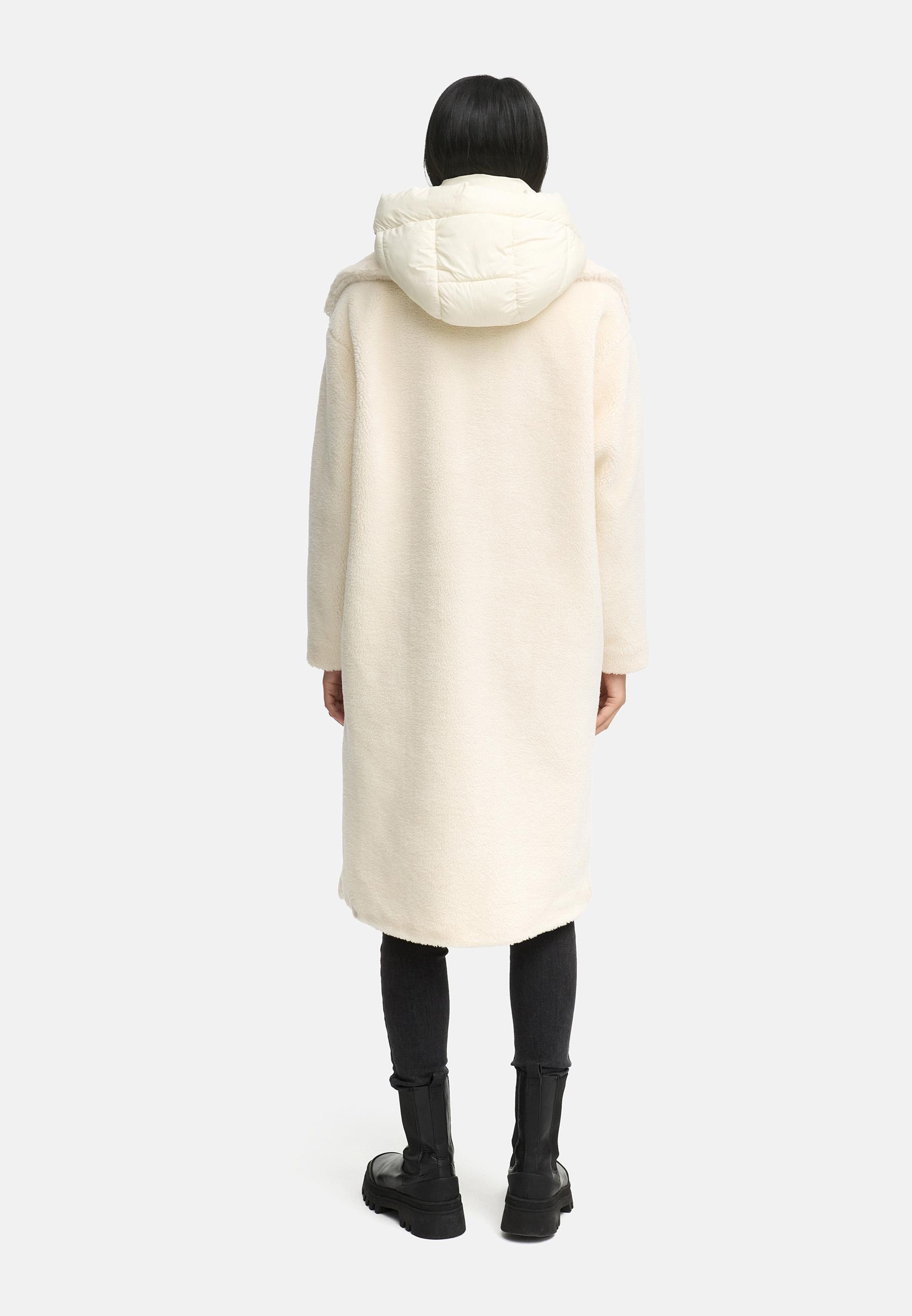 Plüschmantel aus Teddyfleece "Teddyzauber 14" Off White
