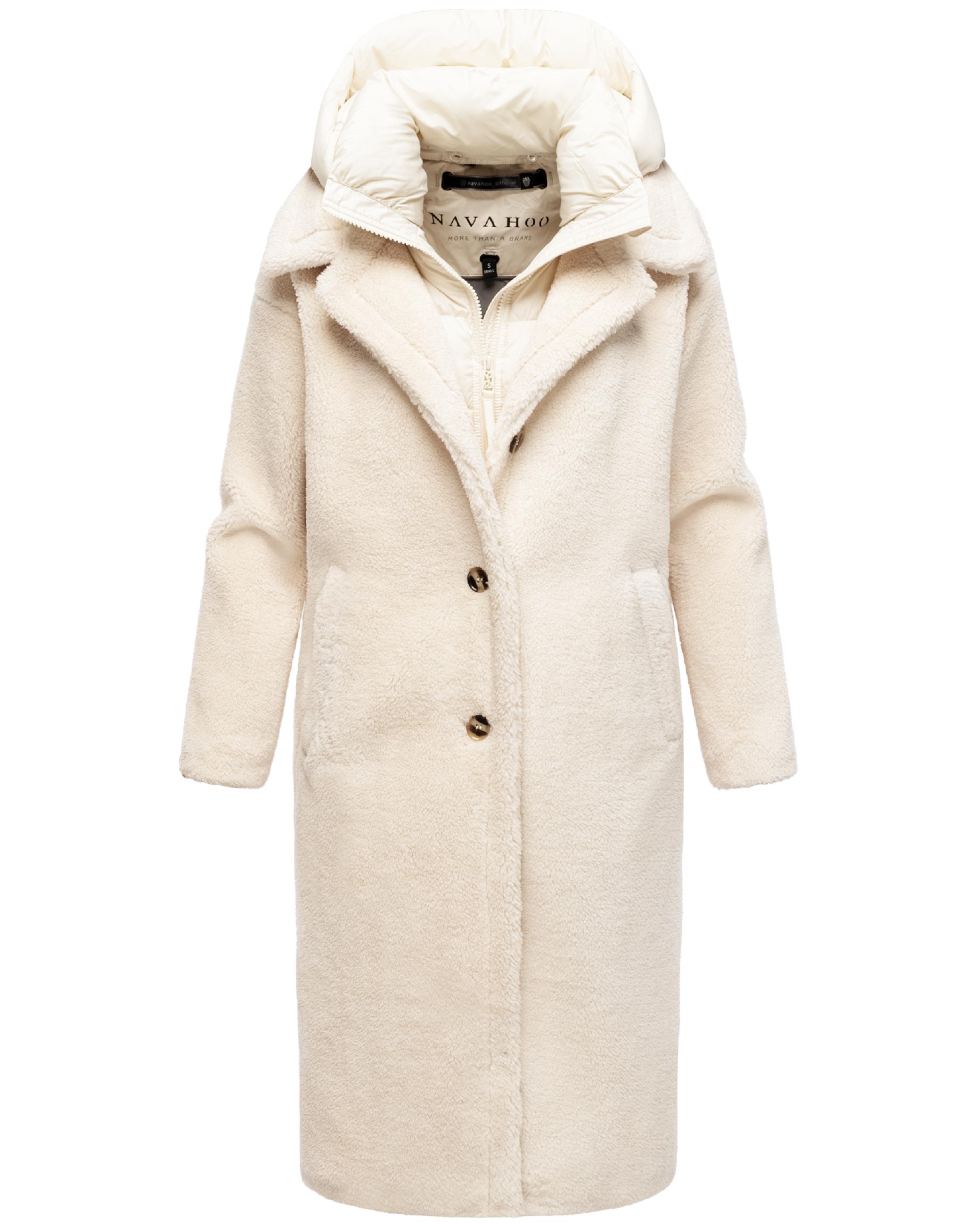 Plüschmantel aus Teddyfleece "Teddyzauber 14" Off White