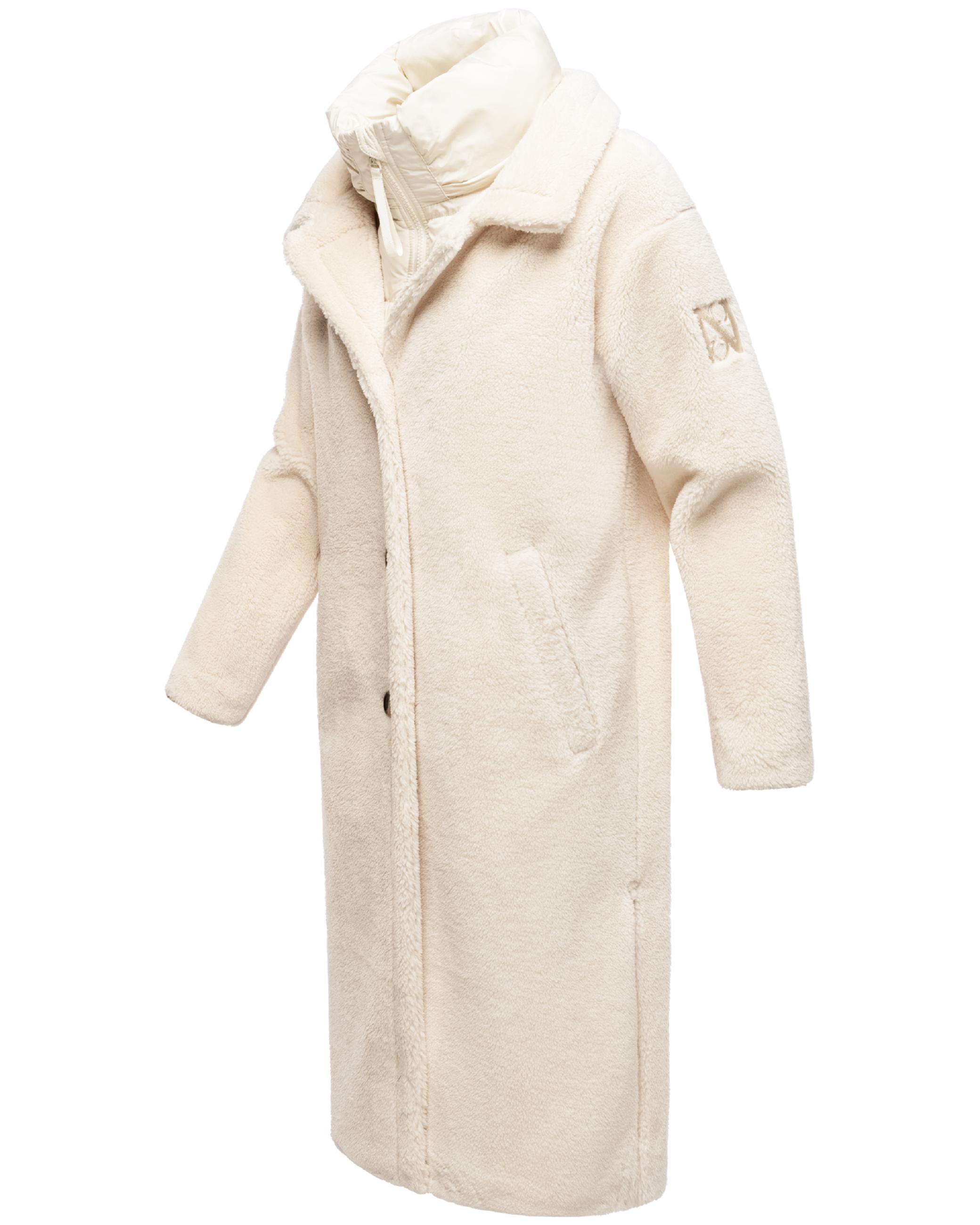 Plüschmantel aus Teddyfleece "Teddyzauber 14" Off White
