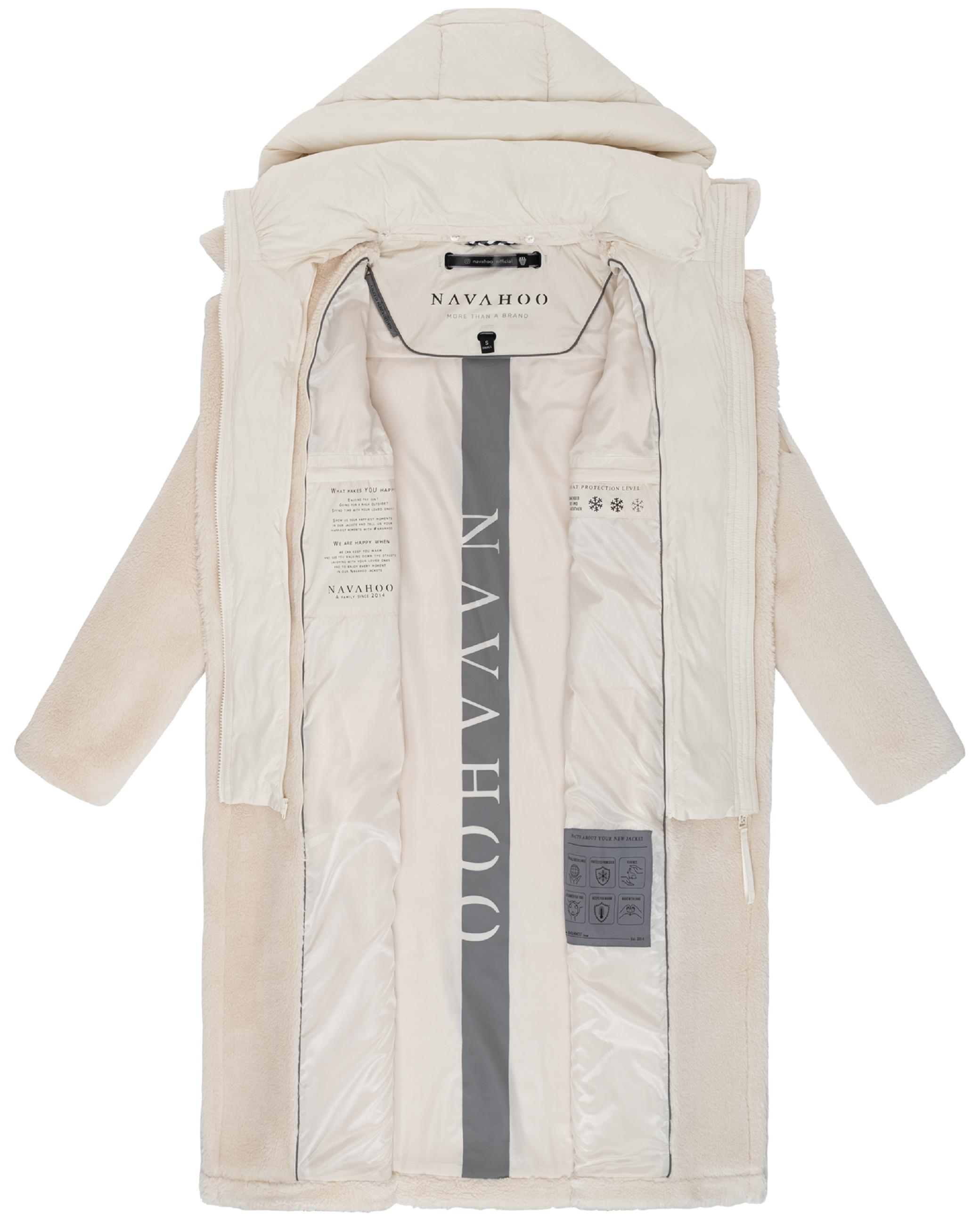 Plüschmantel aus Teddyfleece "Teddyzauber 14" Off White