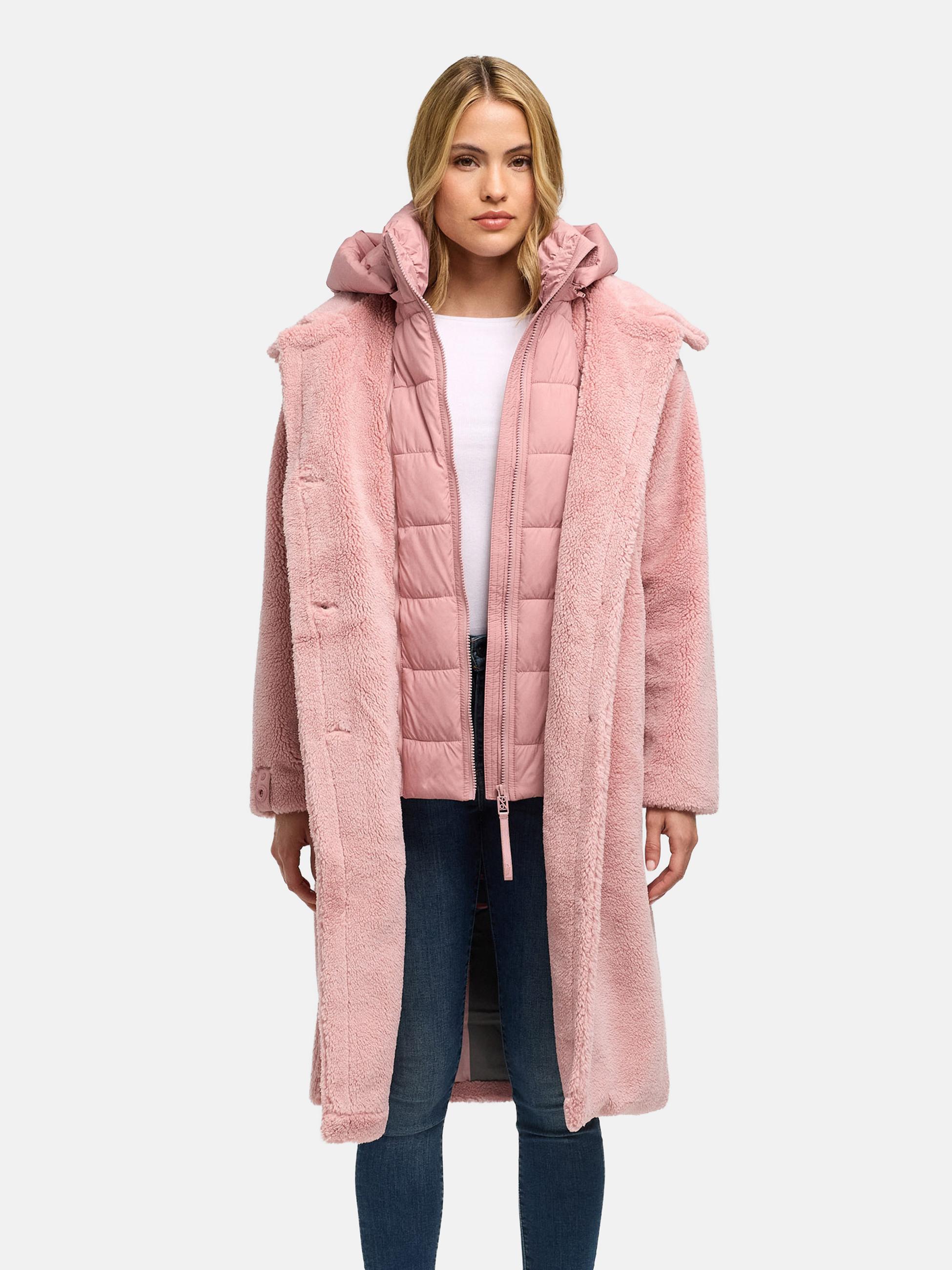 Plüschmantel aus Teddyfleece "Teddyzauber 14" Powder Rose