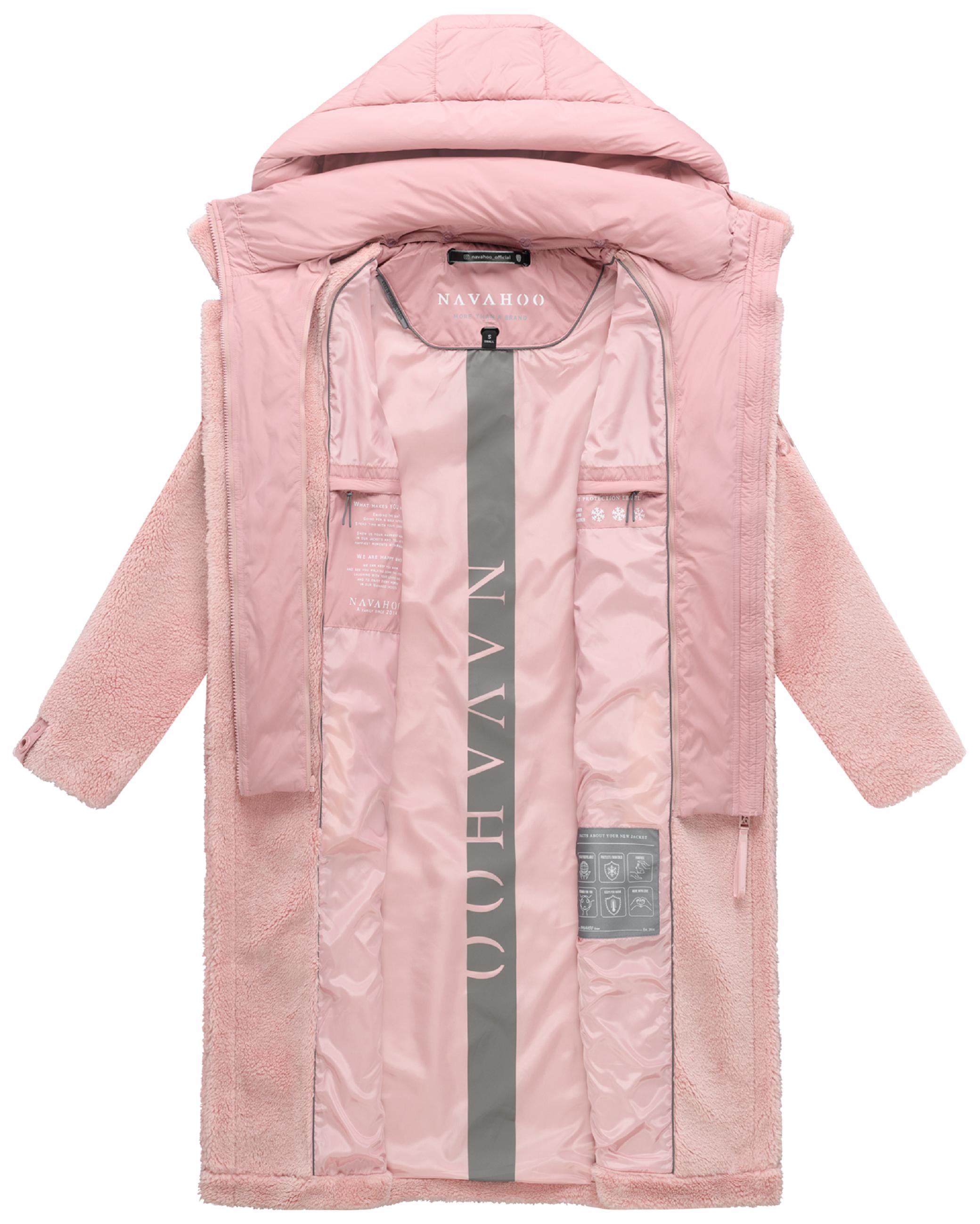 Plüschmantel aus Teddyfleece "Teddyzauber 14" Powder Rose