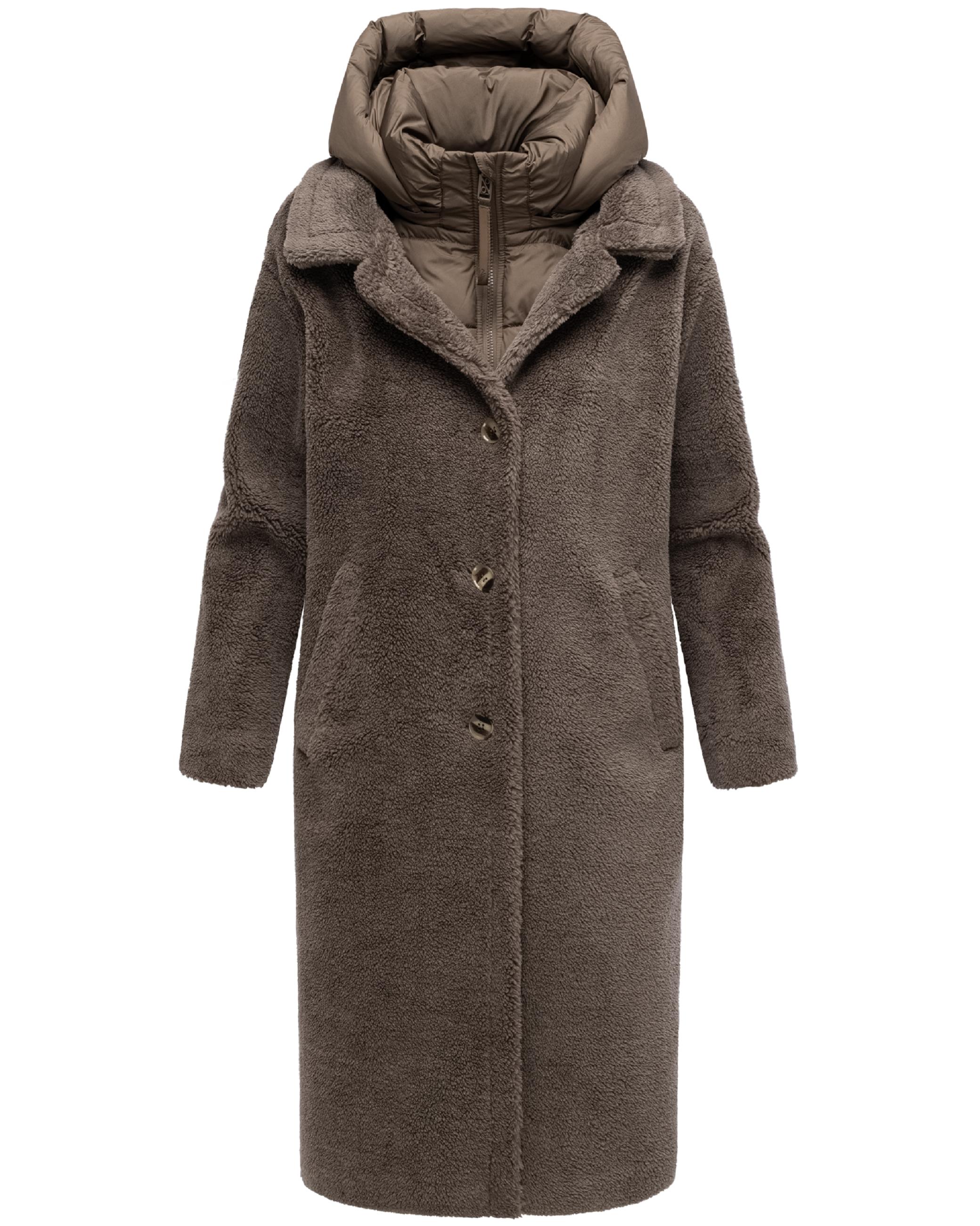 Plüschmantel aus Teddyfleece "Teddyzauber 14" Stone Brown