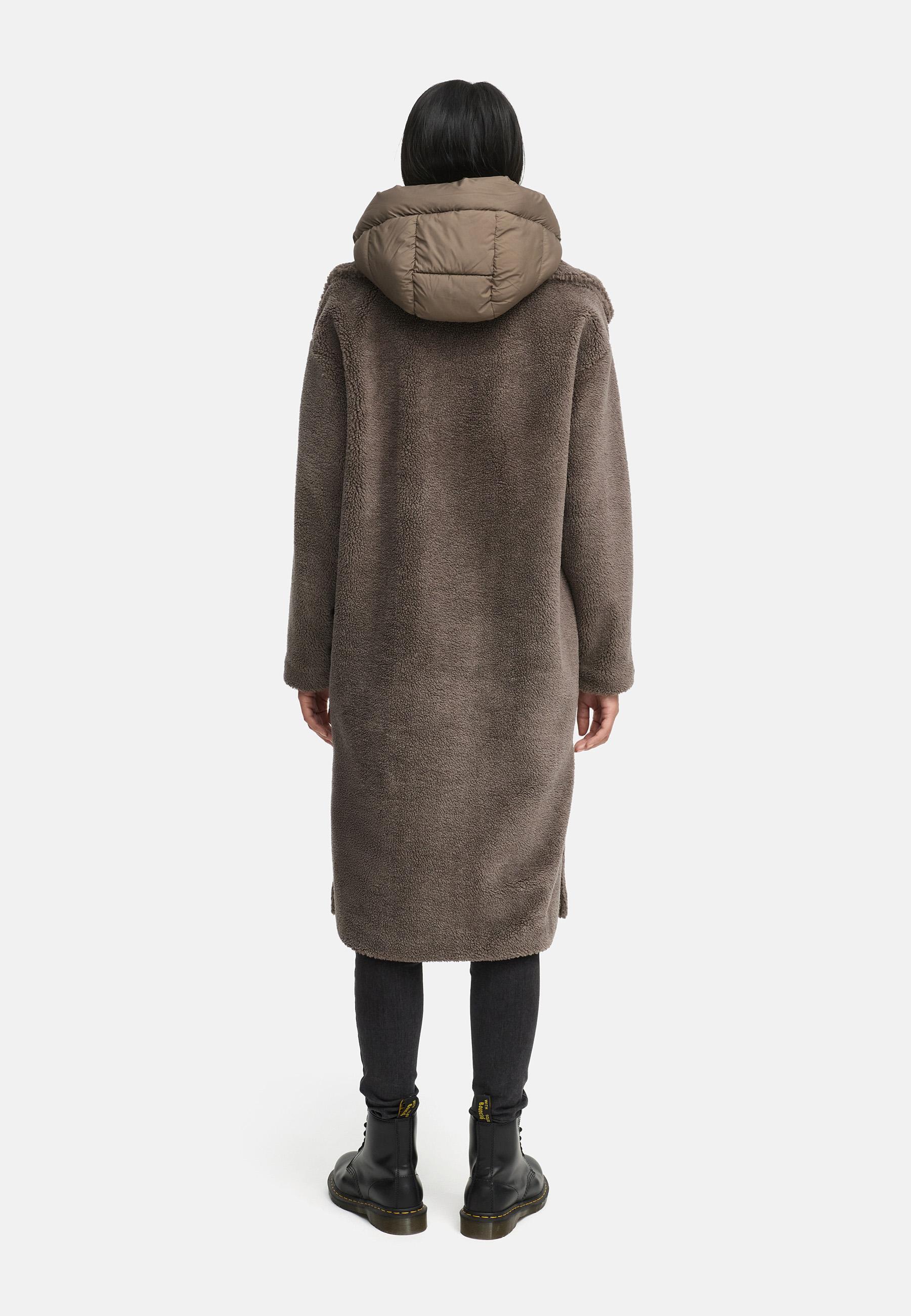 Plüschmantel aus Teddyfleece "Teddyzauber 14" Stone Brown
