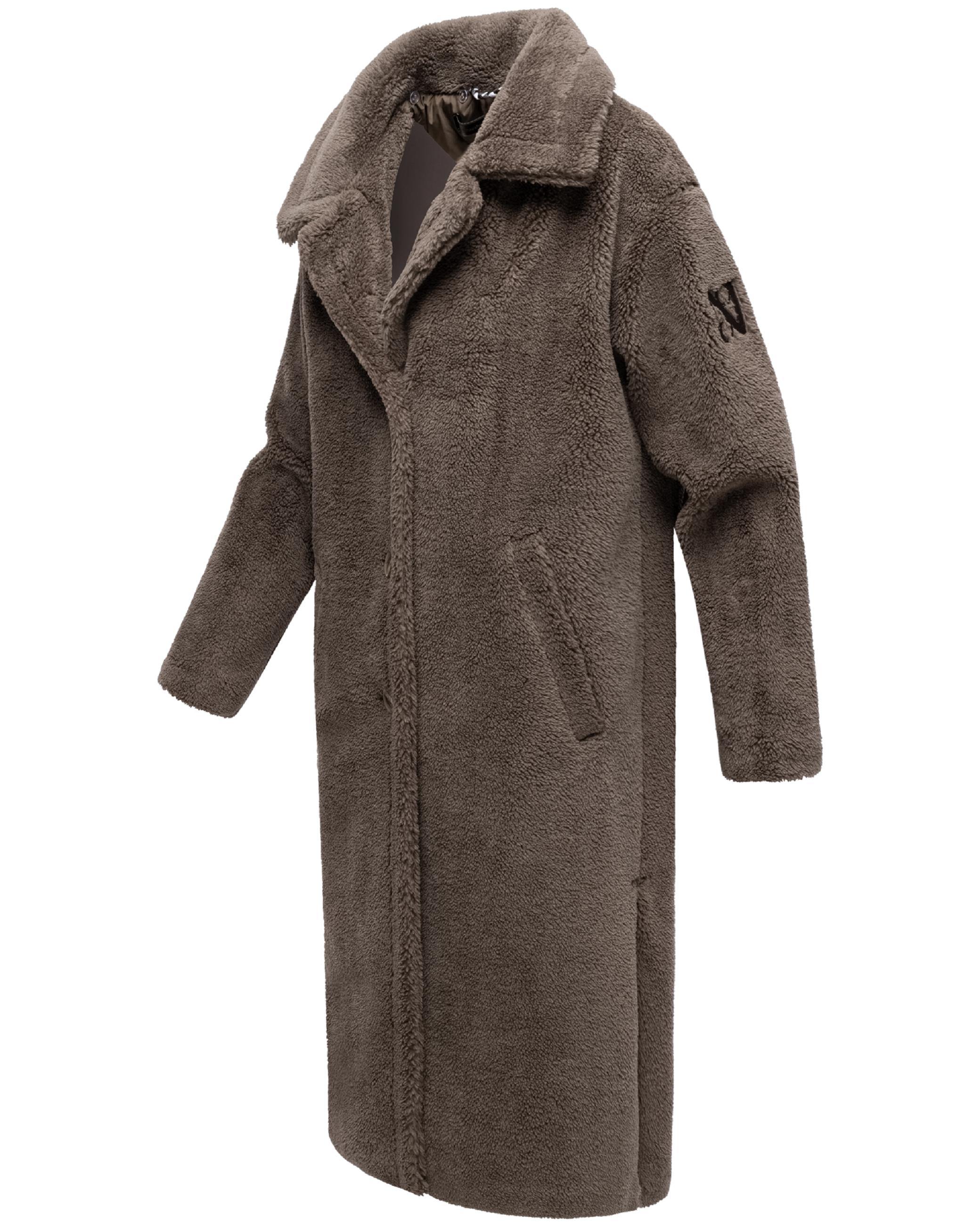 Plüschmantel aus Teddyfleece "Teddyzauber 14" Stone Brown