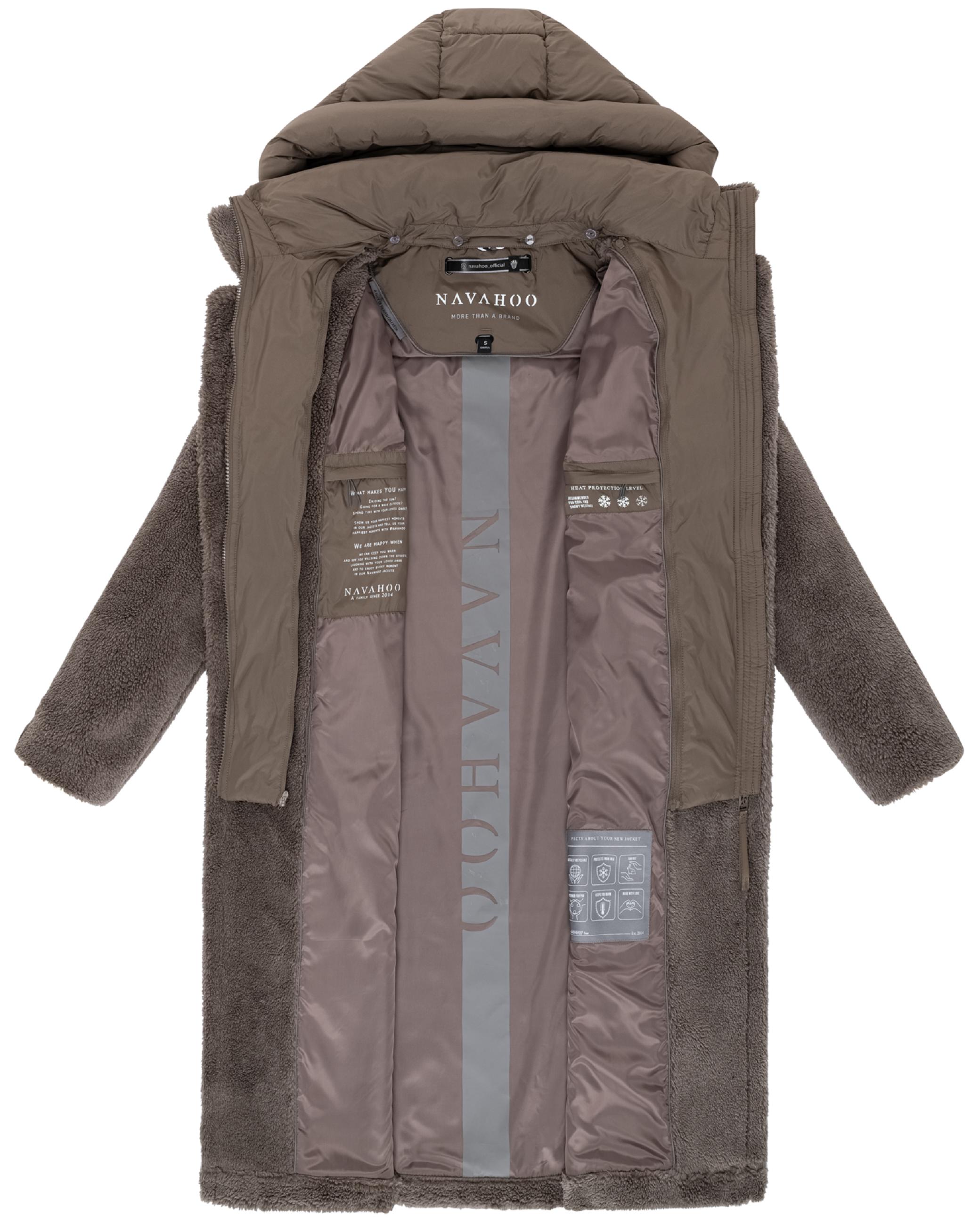 Plüschmantel aus Teddyfleece "Teddyzauber 14" Stone Brown
