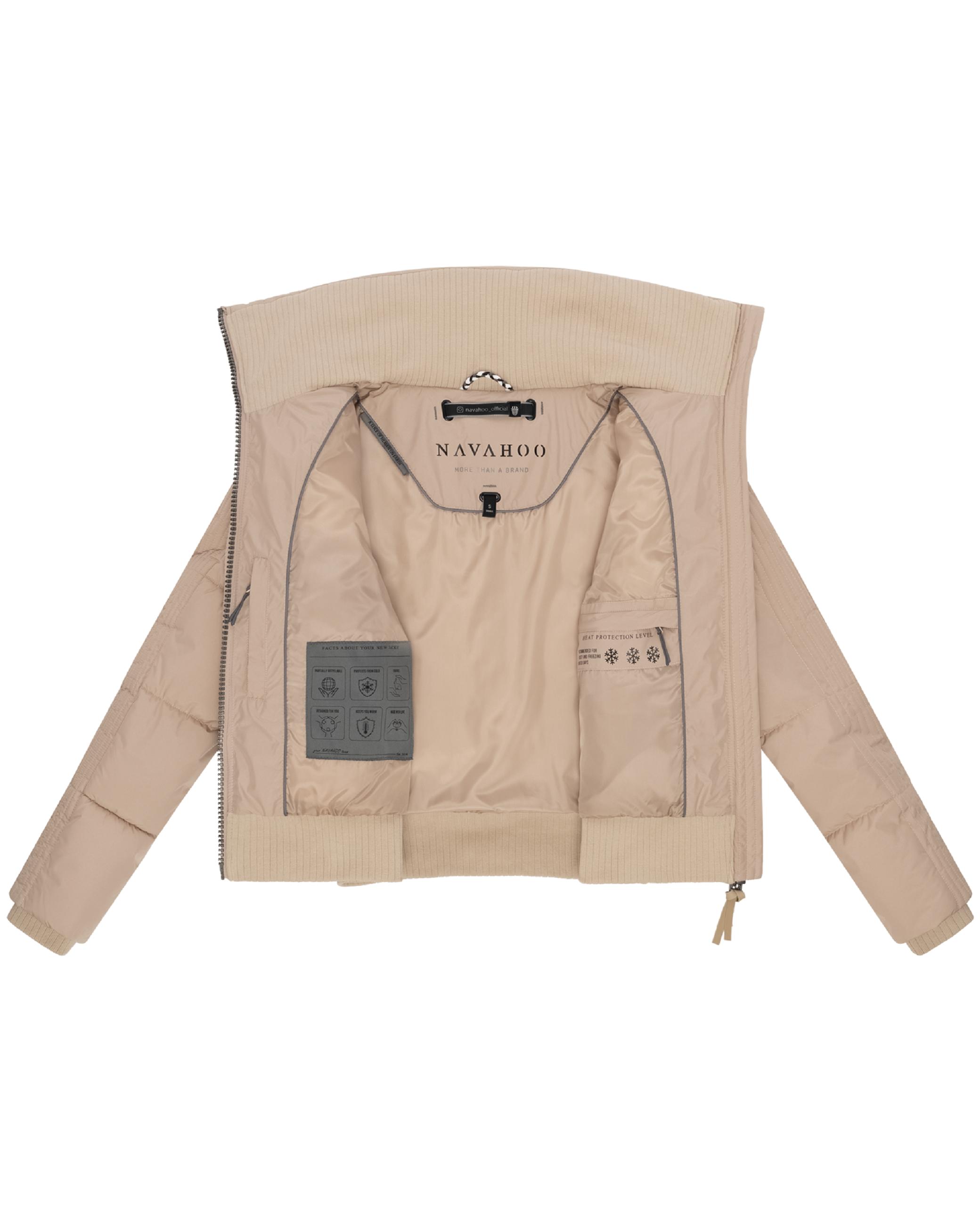 Plüschjacke mit hohem Kragen "Teddyzone 14" Beige