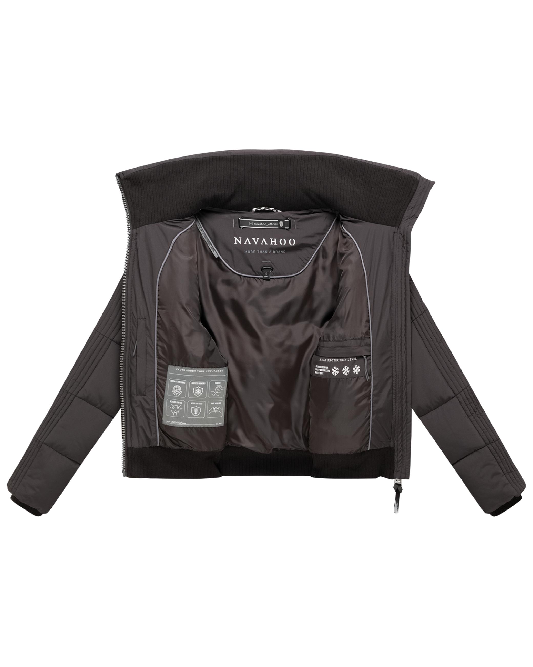 Plüschjacke mit hohem Kragen "Teddyzone 14" Choco