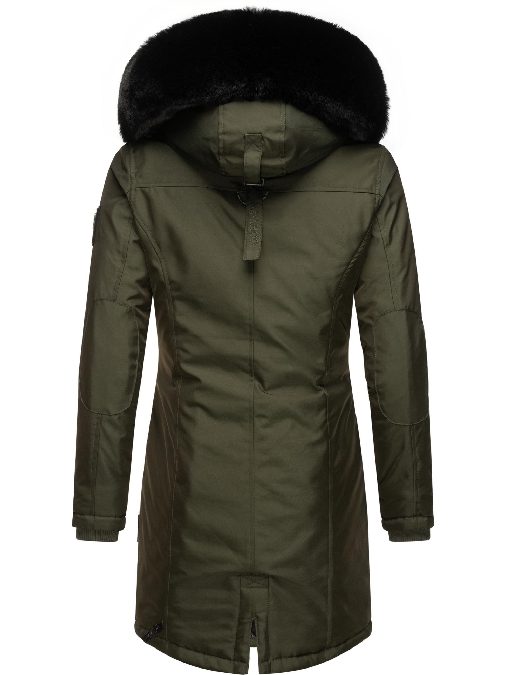 Wintermantel mit abnehmbarer Kapuze "Tiniis" Dark Olive