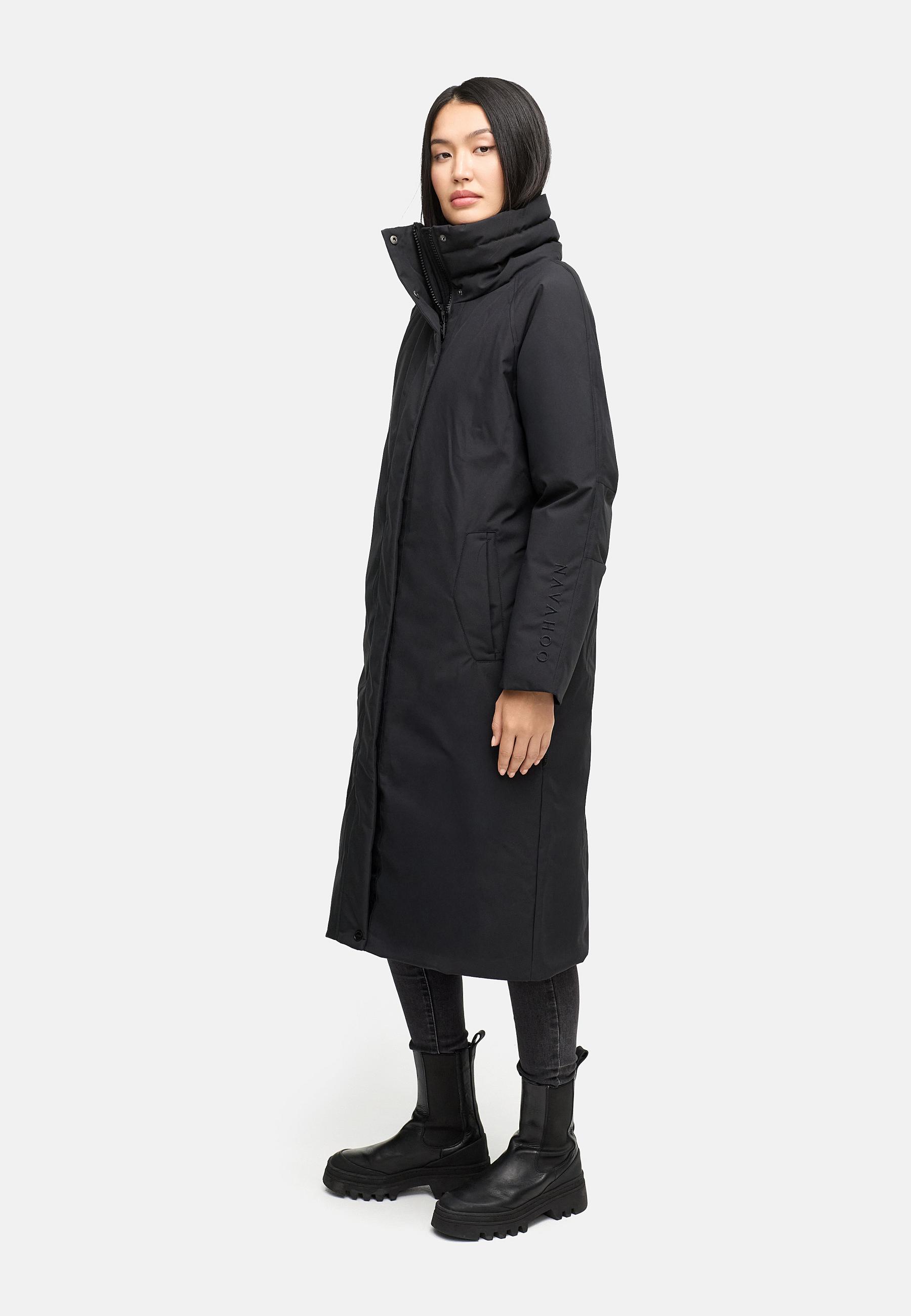 Wintermantel "Traumblüte 14" Black