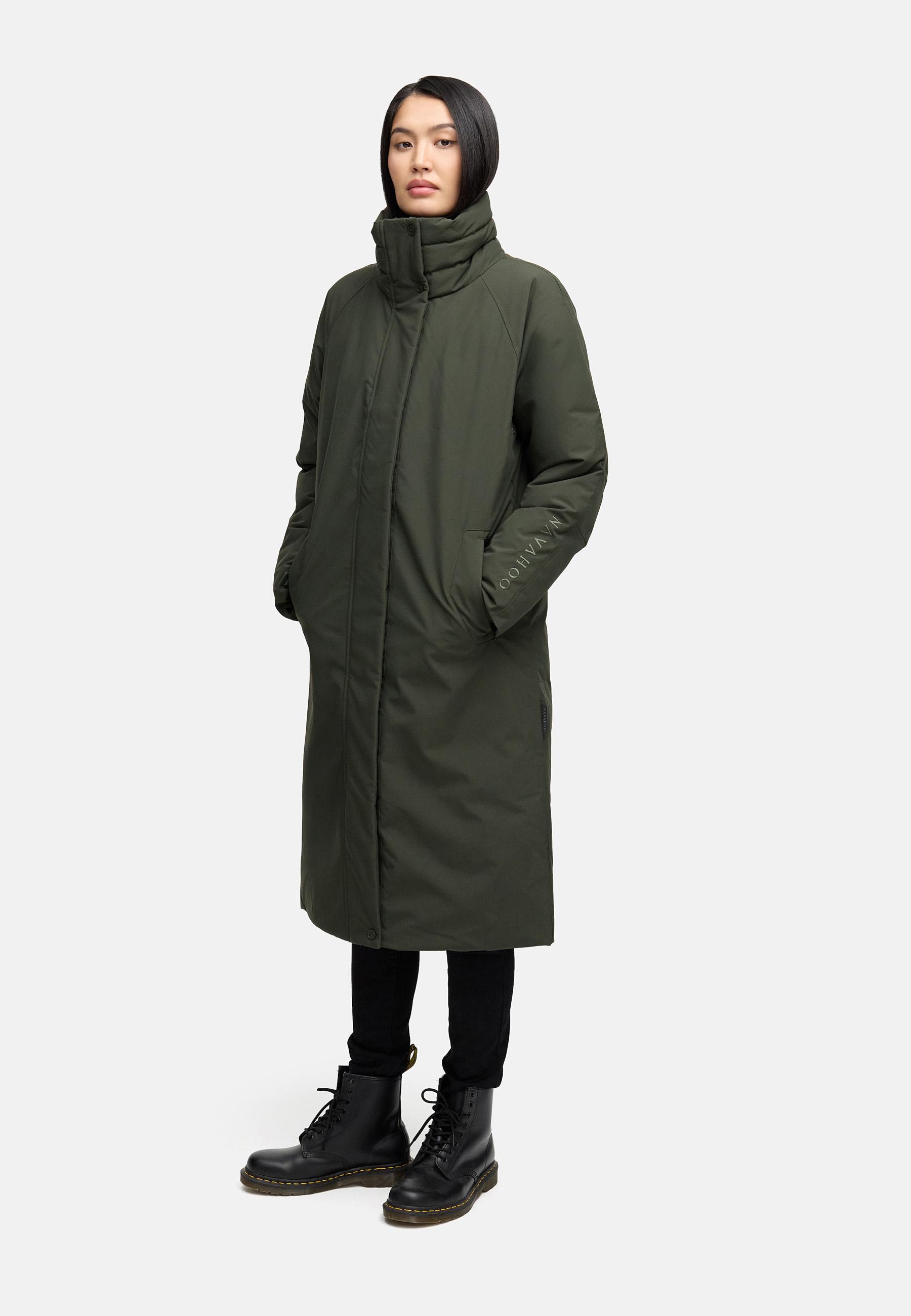 Wintermantel "Traumblüte 14" Dark Olive