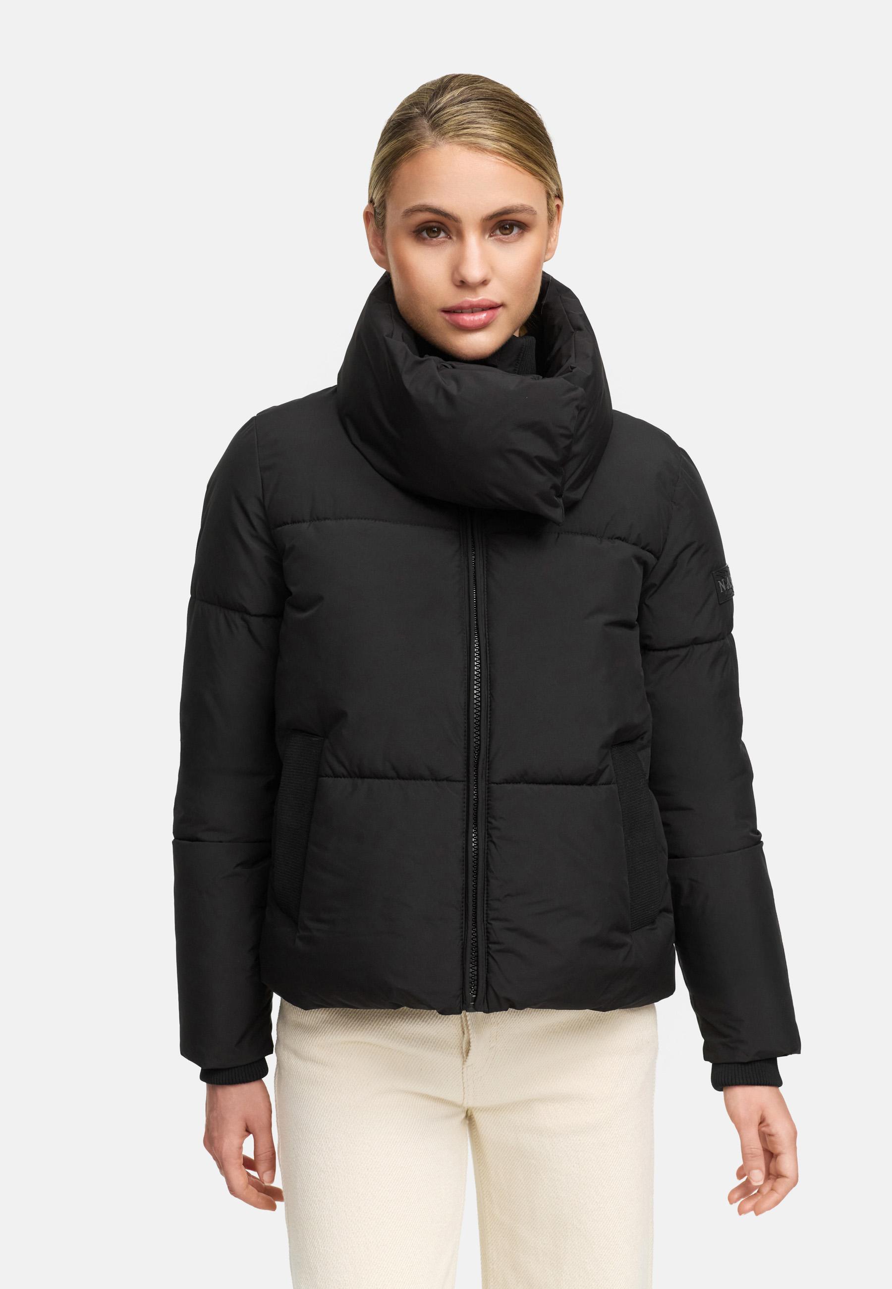 Winter Steppjacke mit hohem Kragen "Traumelfe 14" Black