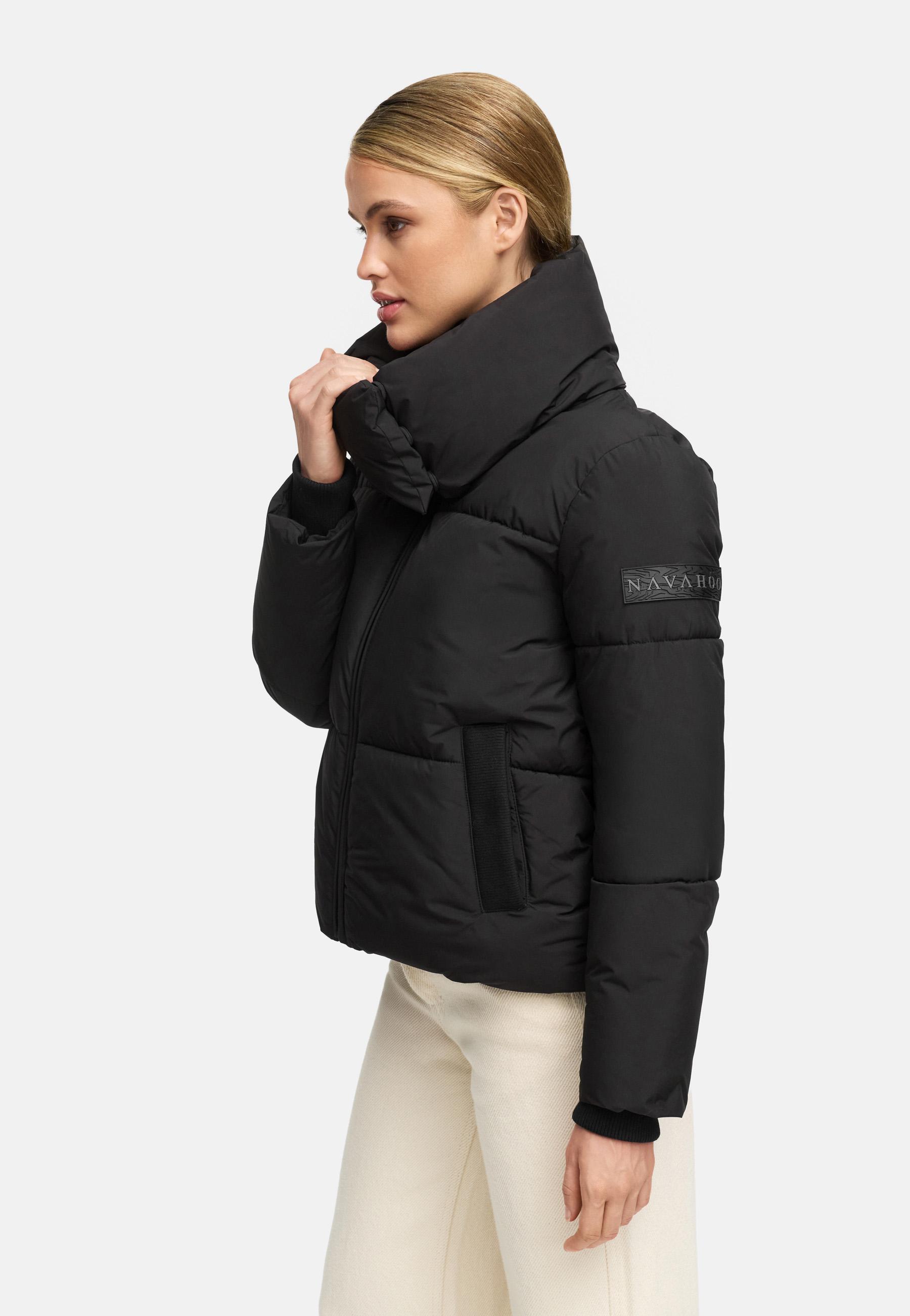 Winter Steppjacke mit hohem Kragen "Traumelfe 14" Black