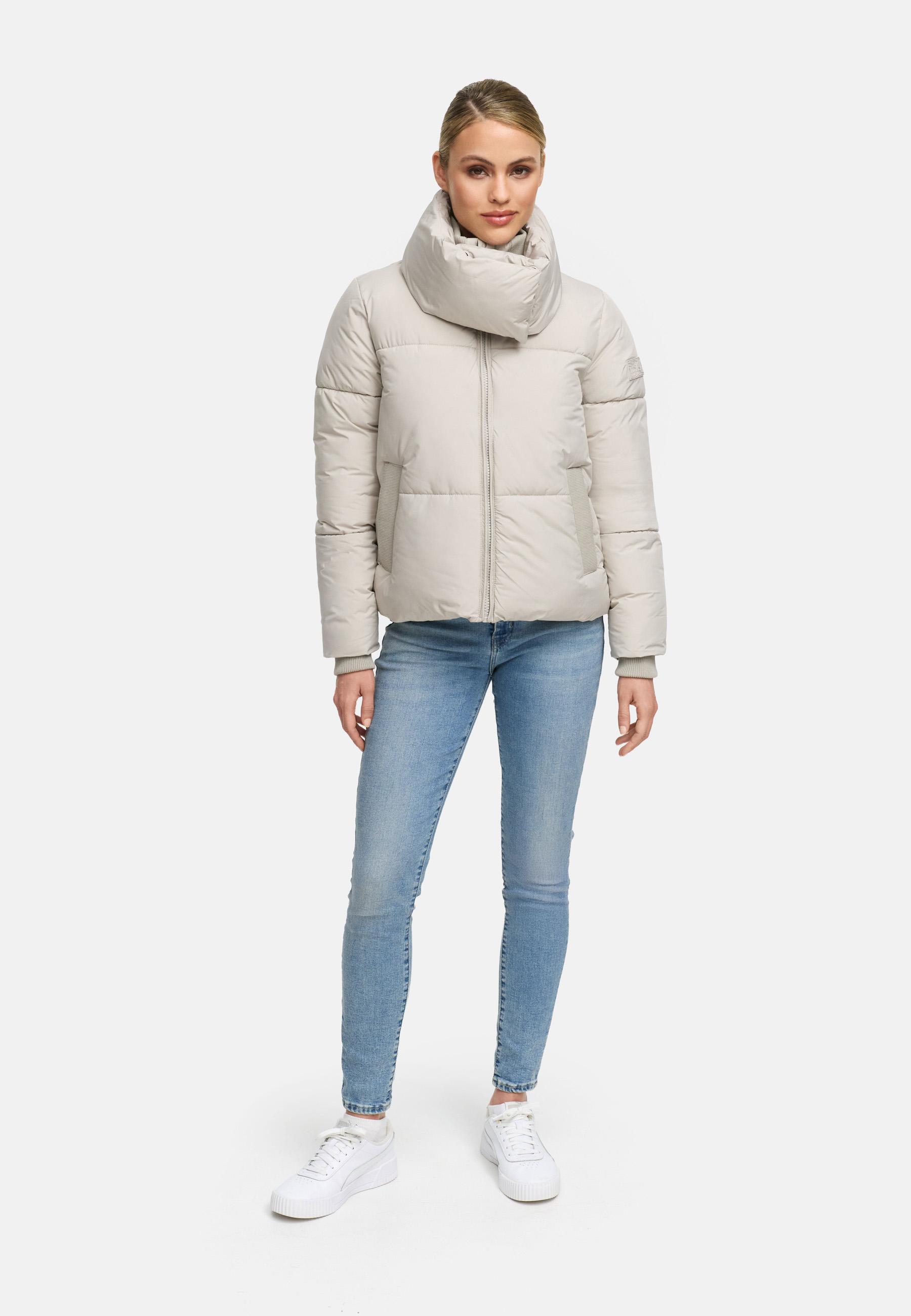 Winter Steppjacke mit hohem Kragen "Traumelfe 14" Bone
