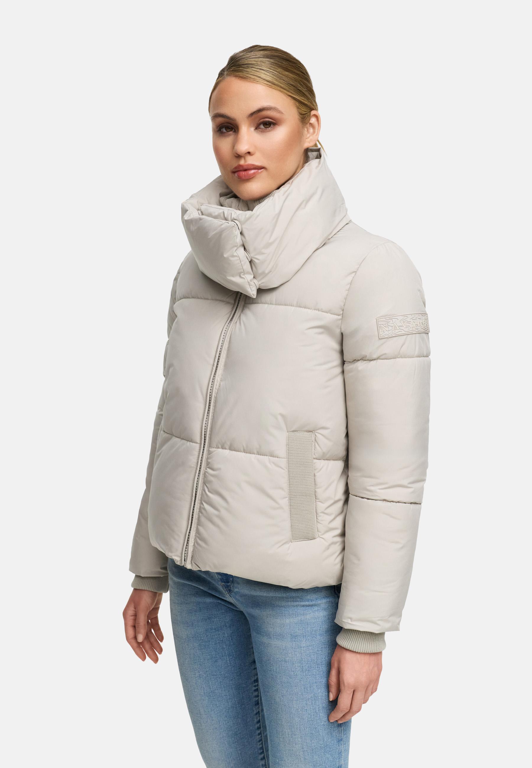 Winter Steppjacke mit hohem Kragen "Traumelfe 14" Bone