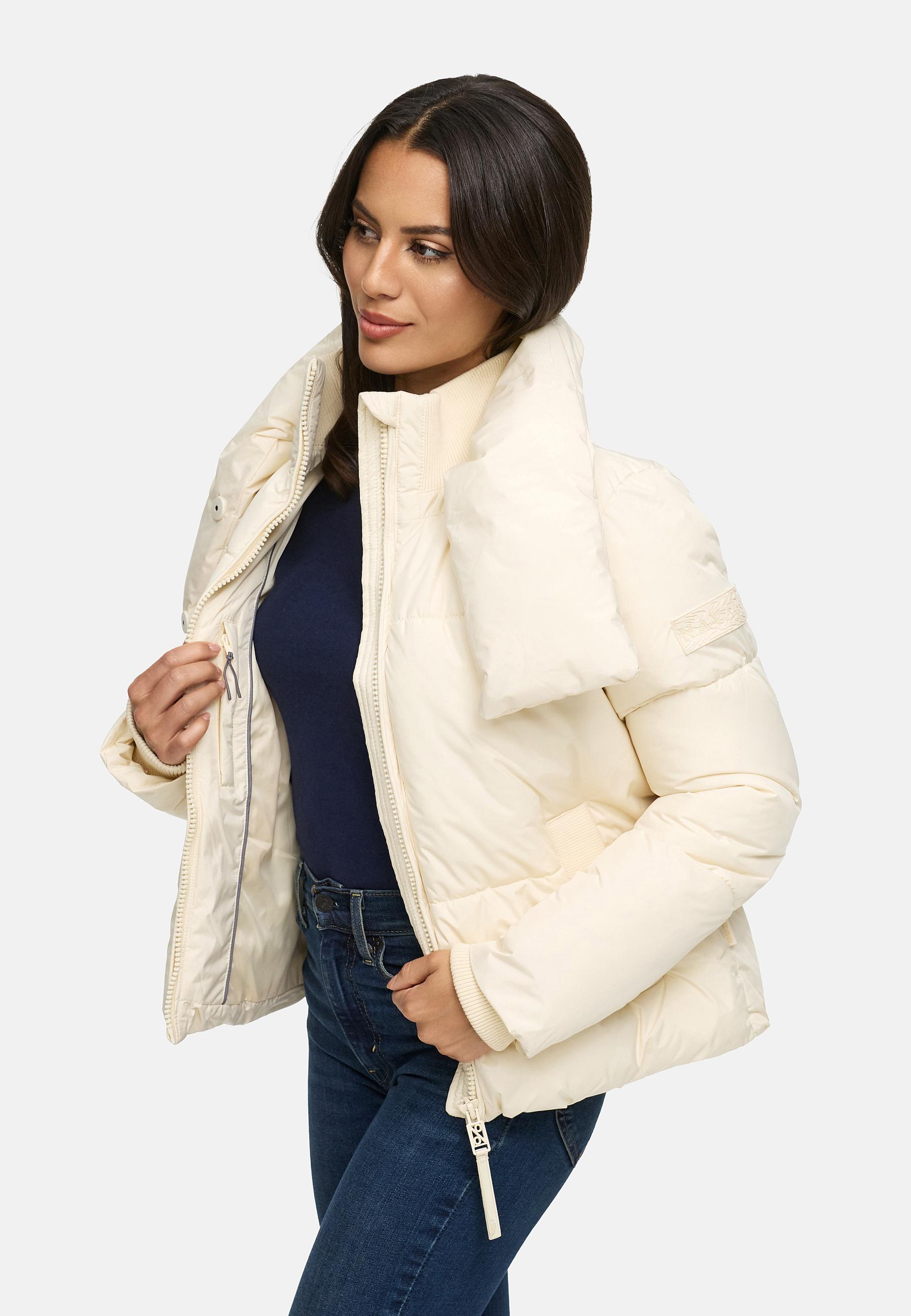 Winter Steppjacke mit hohem Kragen "Traumelfe 14" Cream