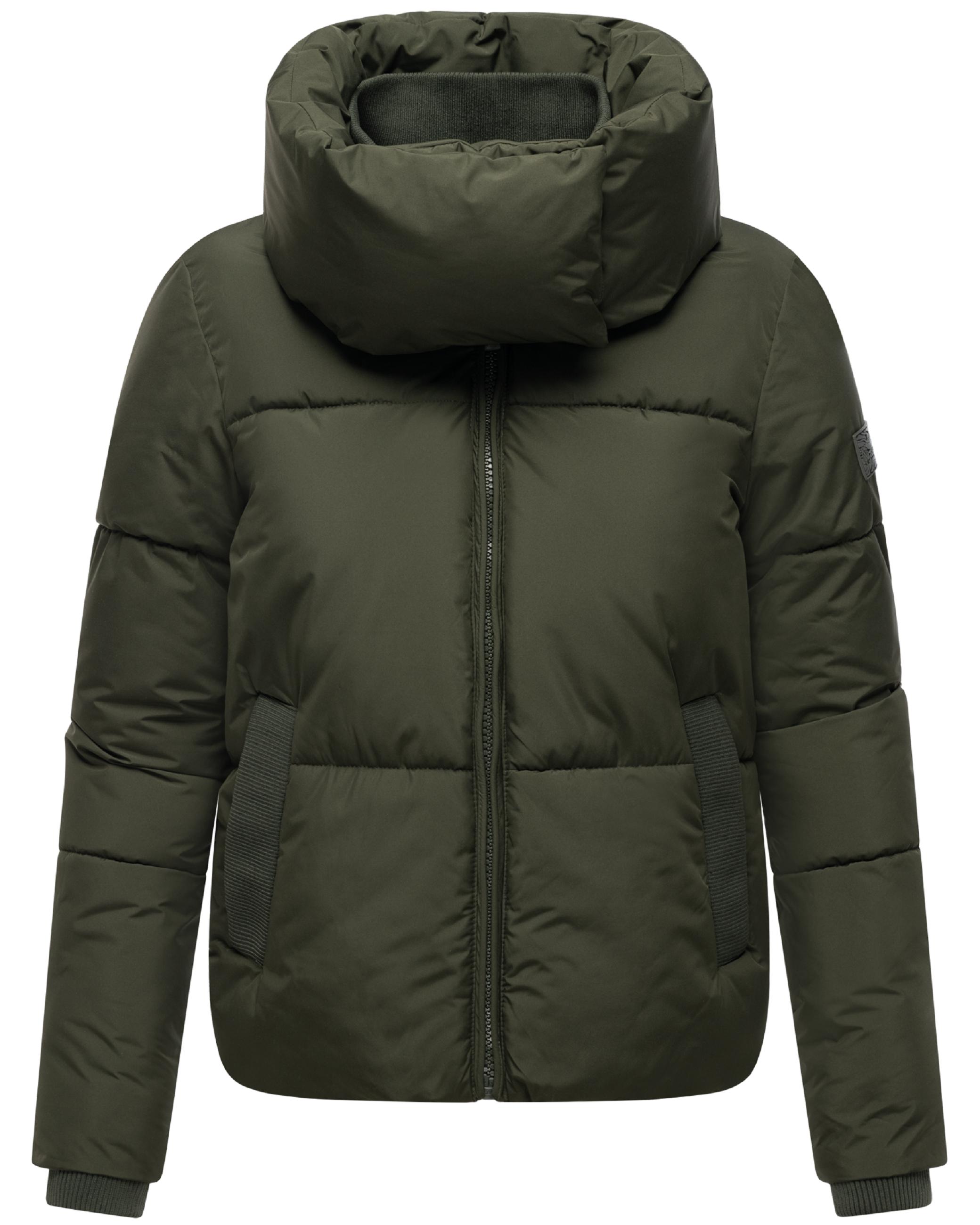 Winter Steppjacke mit hohem Kragen "Traumelfe 14" Dark Olive
