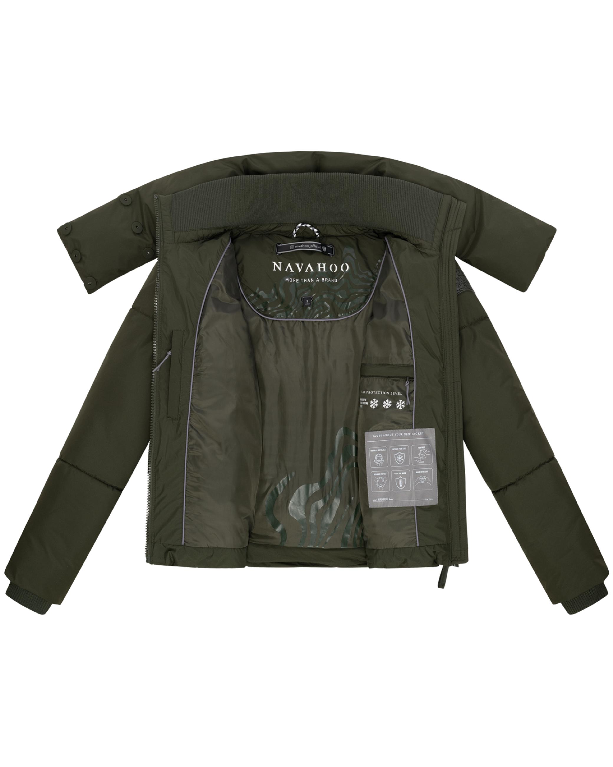 Winter Steppjacke mit hohem Kragen "Traumelfe 14" Dark Olive