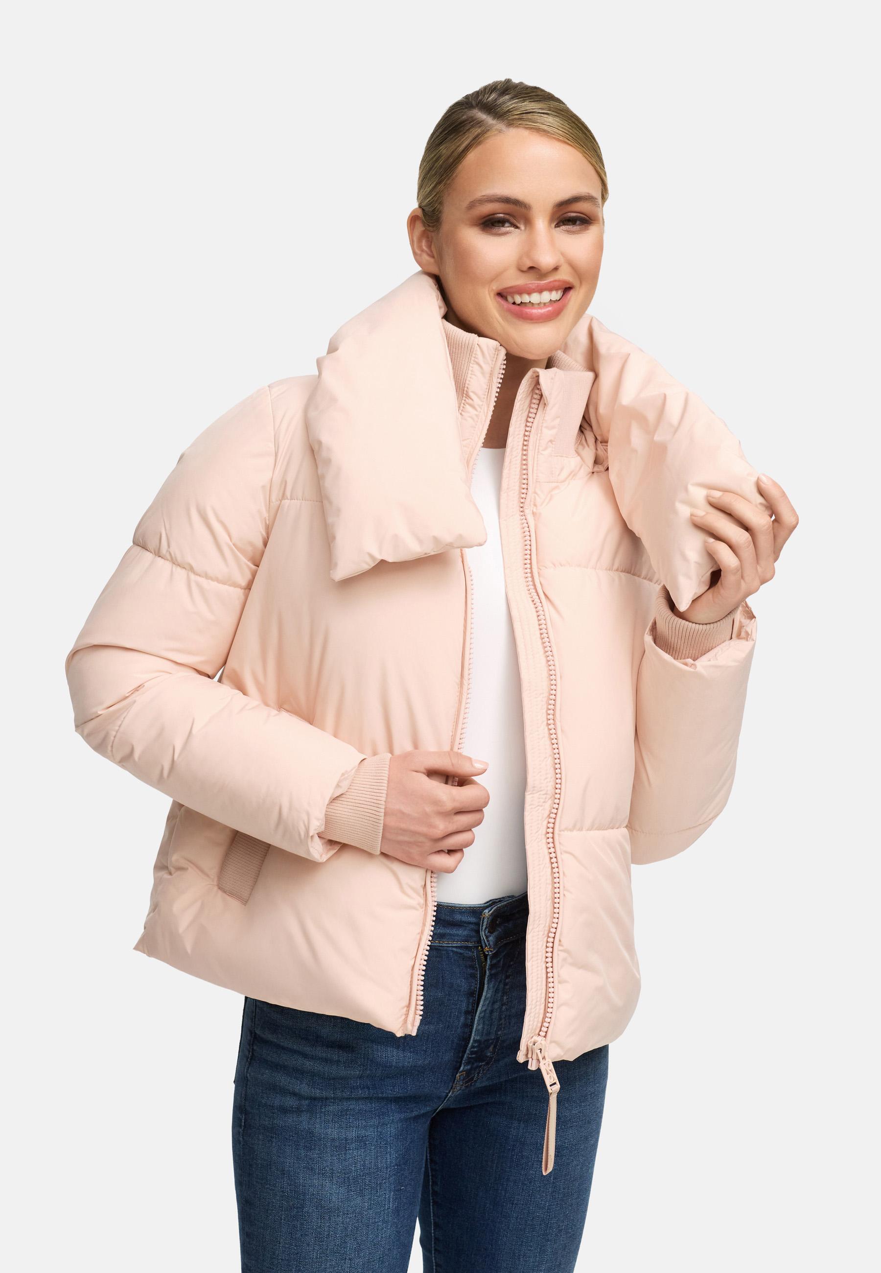 Winter Steppjacke mit hohem Kragen "Traumelfe 14" Light Peach
