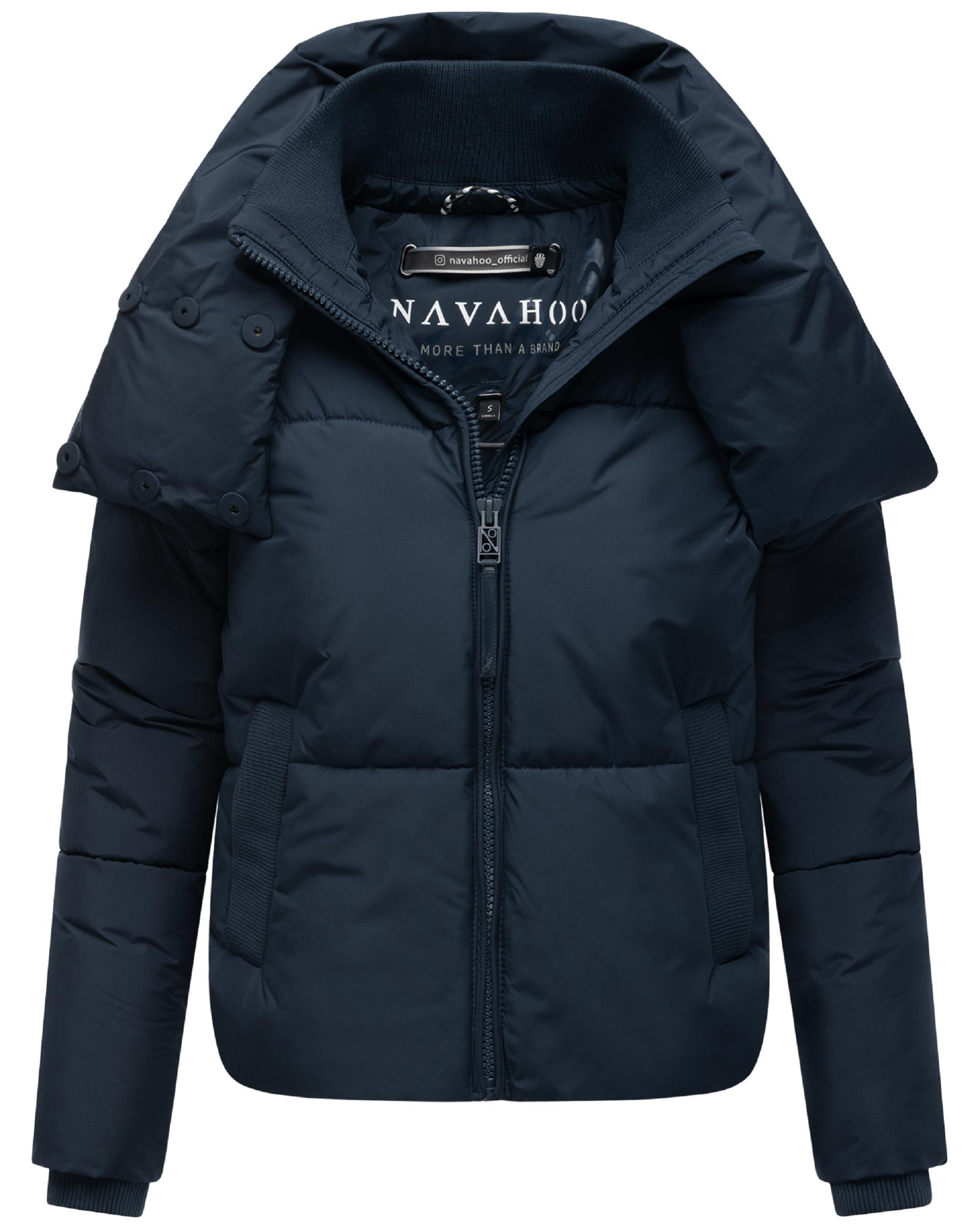 Winter Steppjacke mit hohem Kragen "Traumelfe 14" Navy