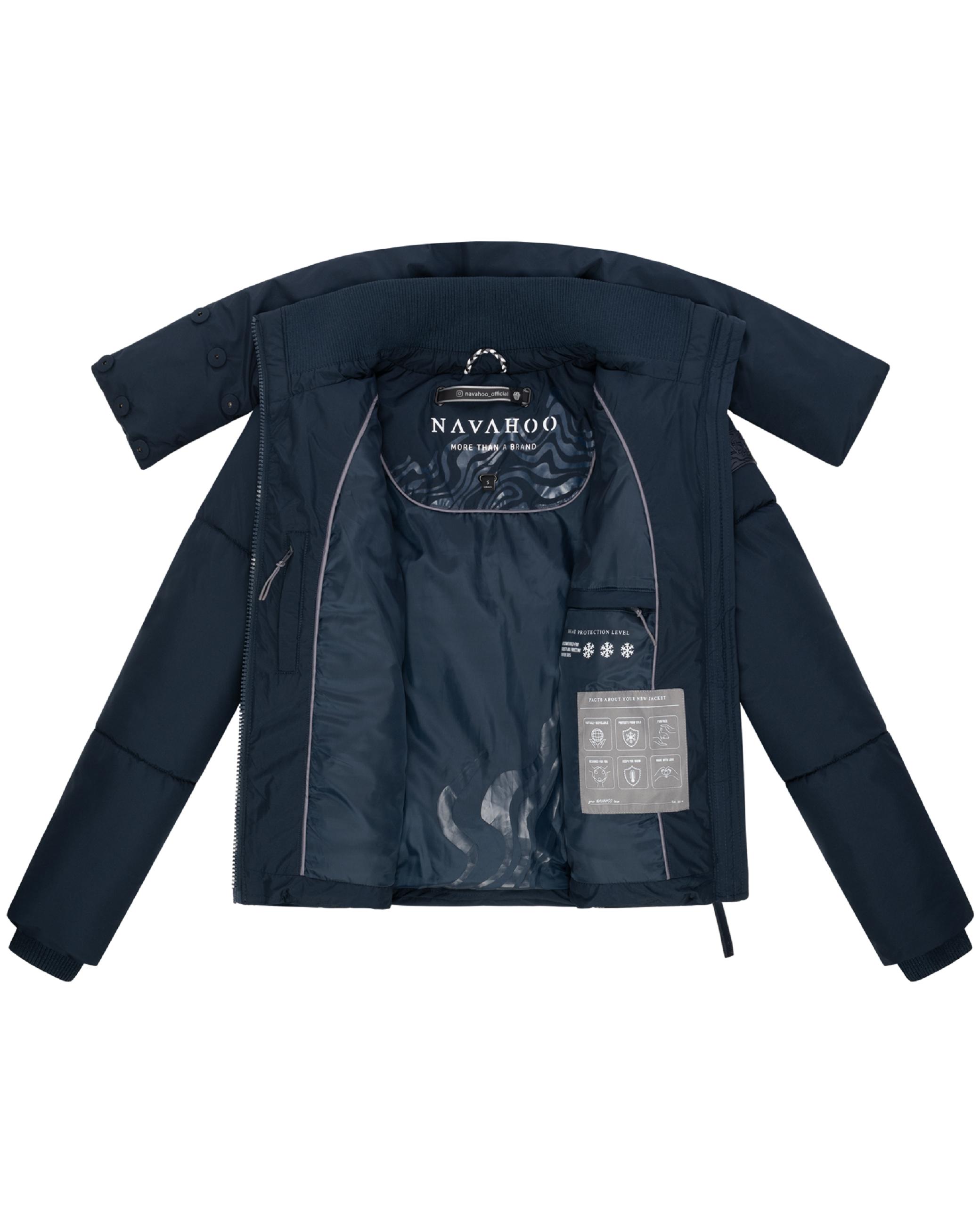 Winter Steppjacke mit hohem Kragen "Traumelfe 14" Navy
