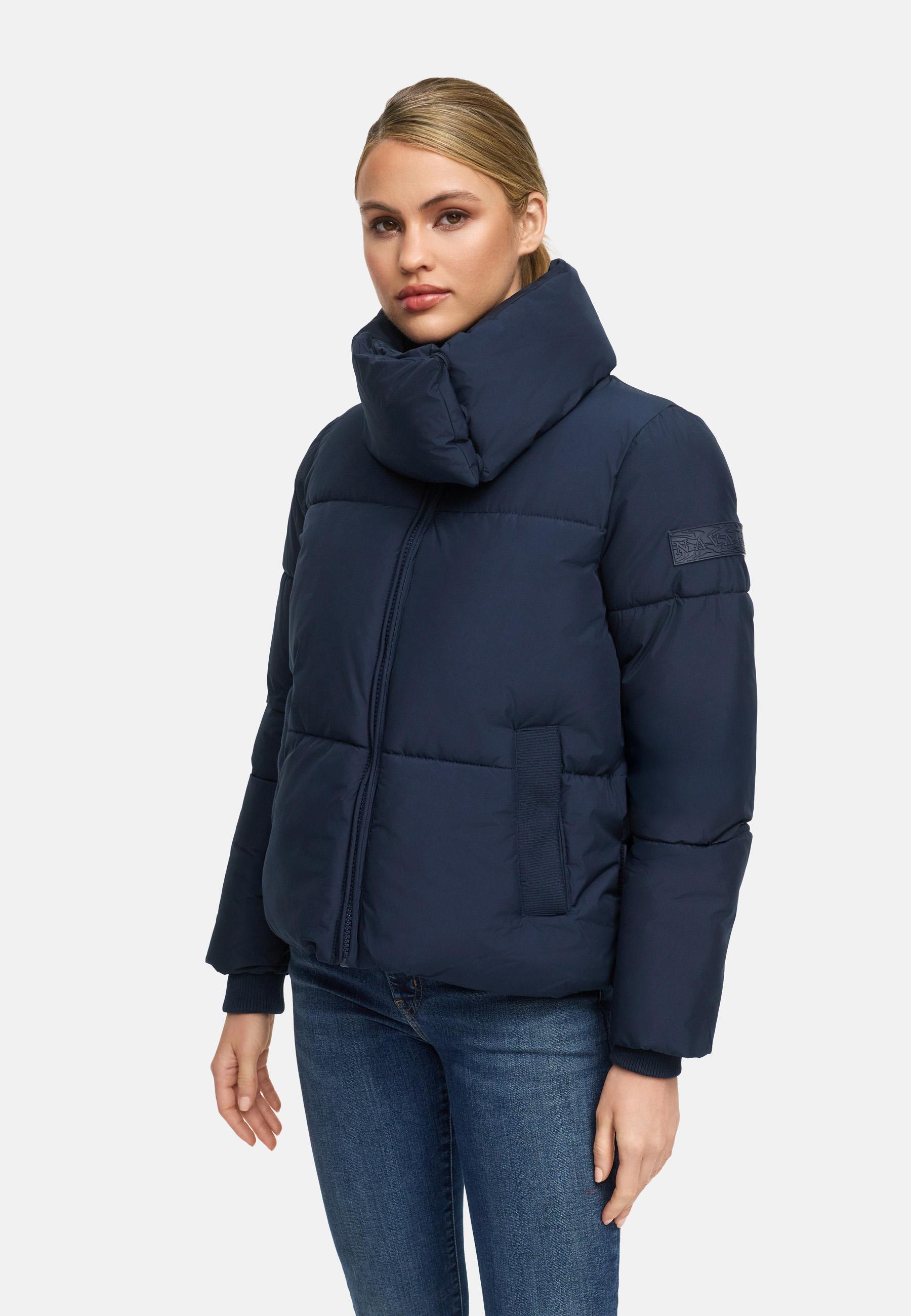 Winter Steppjacke mit hohem Kragen "Traumelfe 14" Navy